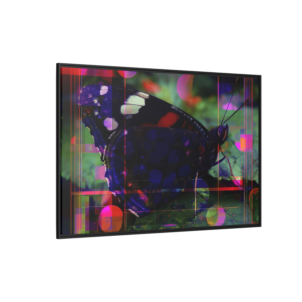 Geometric Butterfly Framed Print: Digital Glitch Butterfly Art, Geometric Nature Photography   |  Personalized & Custom Orders Available