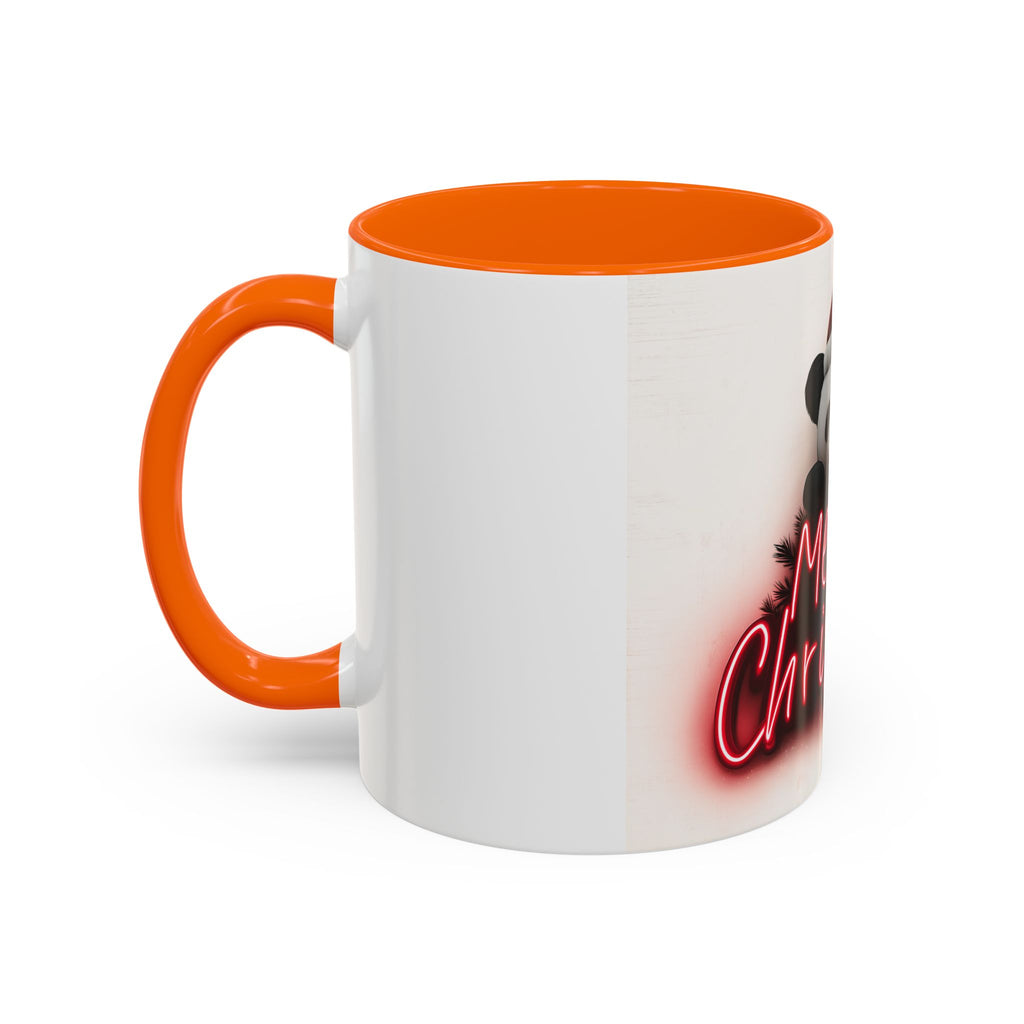 Merry Christmas Panda Mug, Fun Holiday Coffee Cup, Cute Gift for Animal Lovers, Festive Drinkware, Christmas Decorations