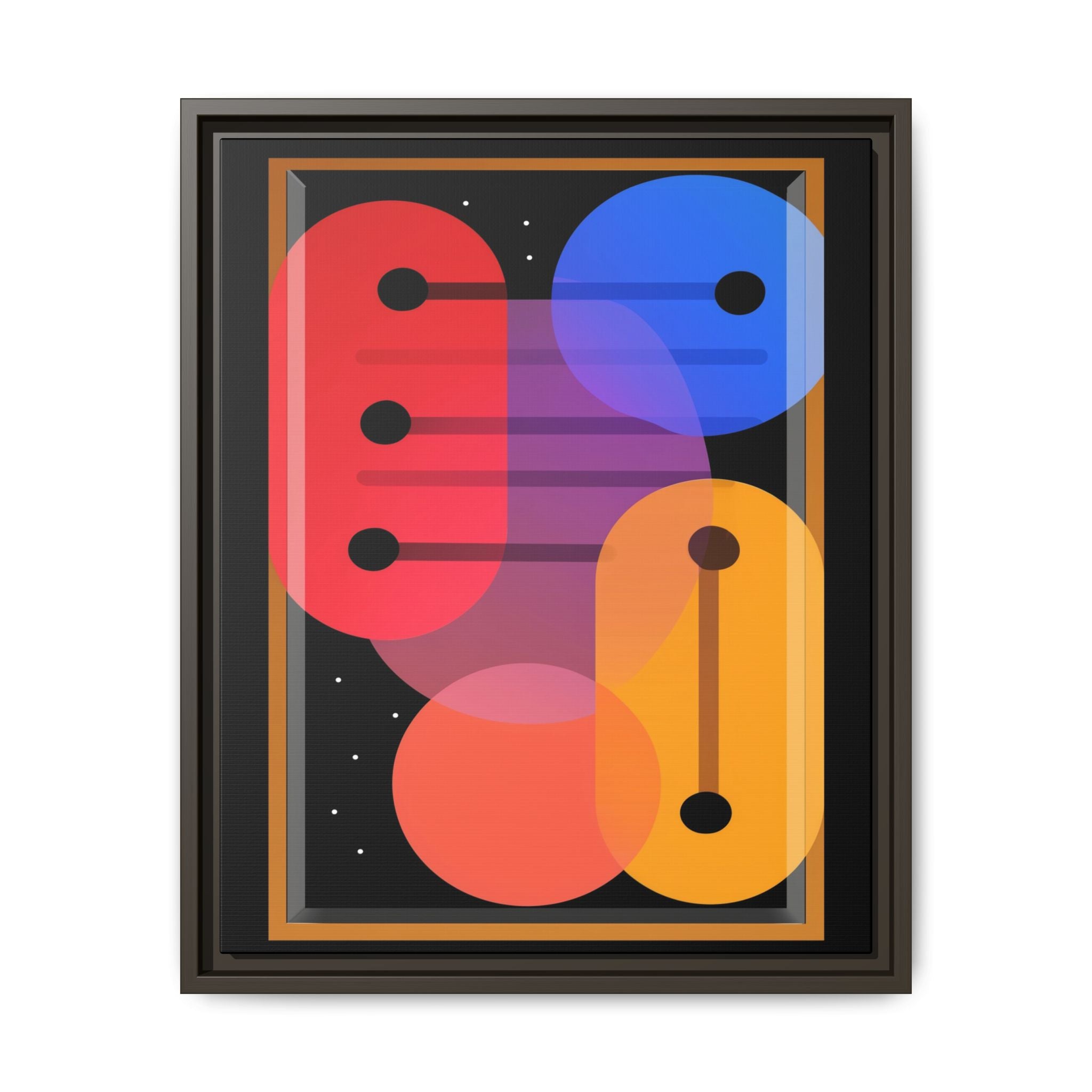 Celestial Geometry: Organic Shapes in Motion, Digital Abstract Composition, Vibrant Color Intersections   |   Custom Orders Accepted