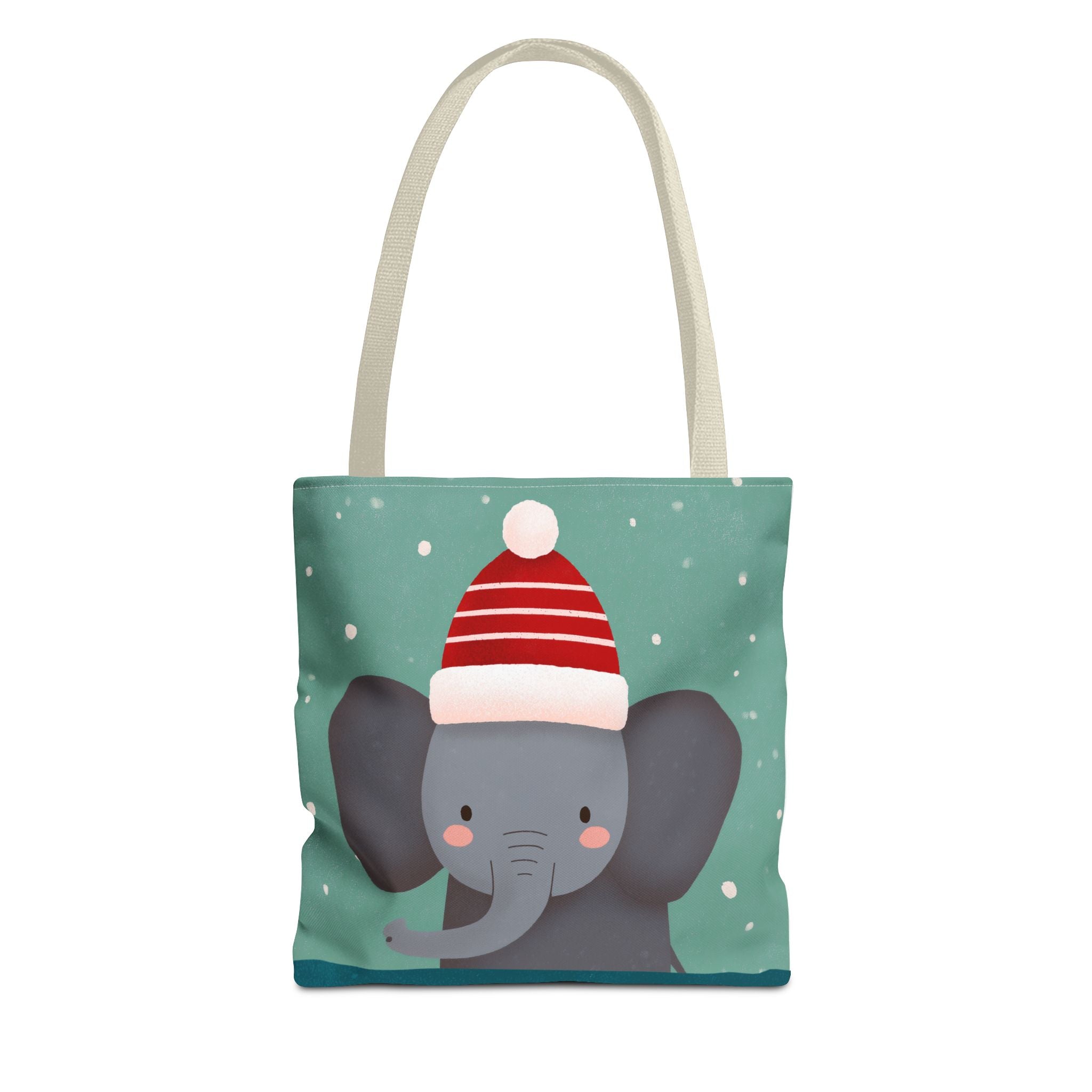 Cute Christmas Elephant Tote Bag (AOP)