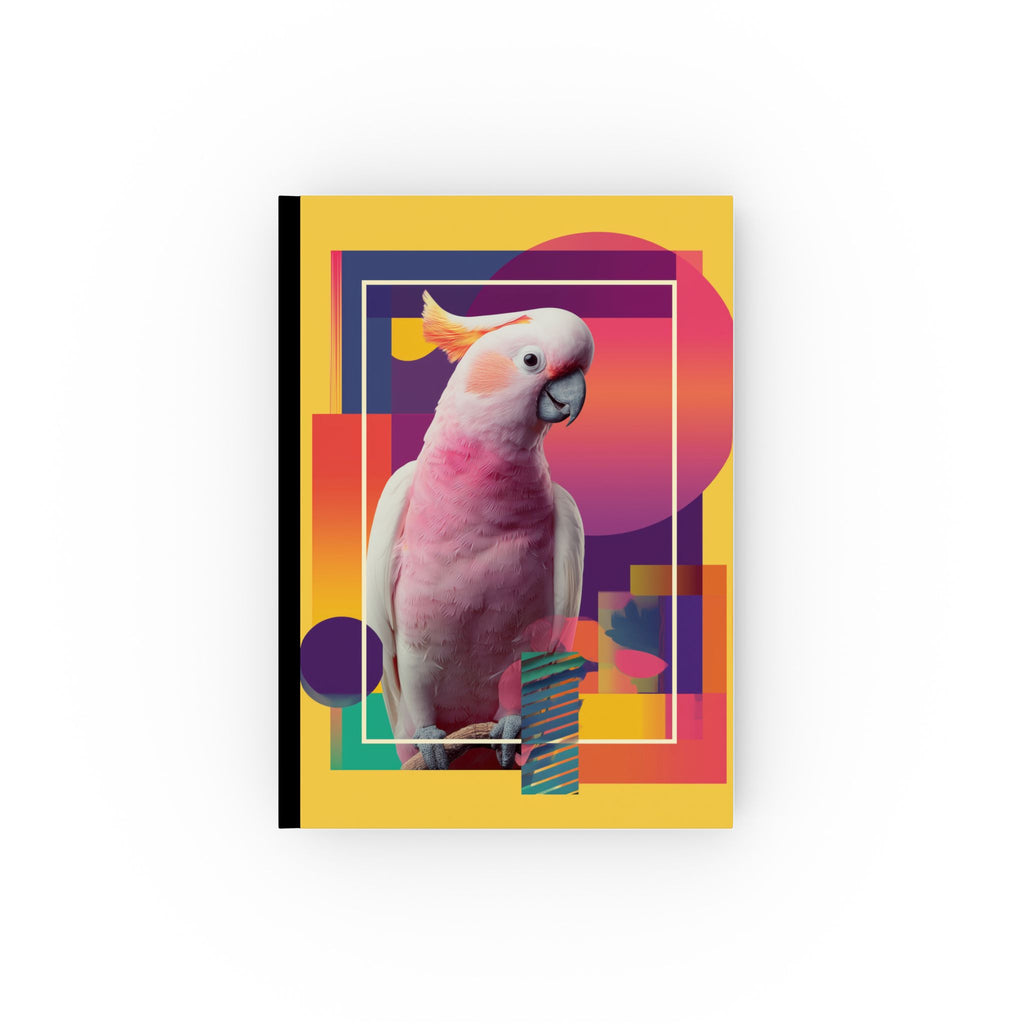 Cockatoo Chromatics: Geometric Pop Art Bird, Memphis Design Inspiration Personalized Journal   |