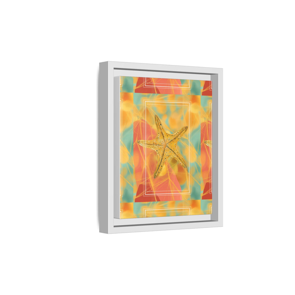 Celestial Starfish: Marine Geometry in Golden Hues, Tropical Oceanic Texture   |    Custom Orders Available