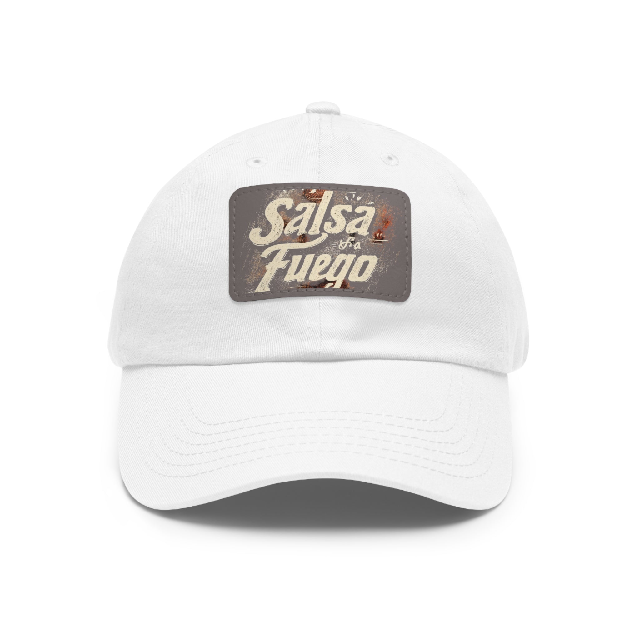 Salsa Fuego Dad Hat with Leather Patch (Rectangle)