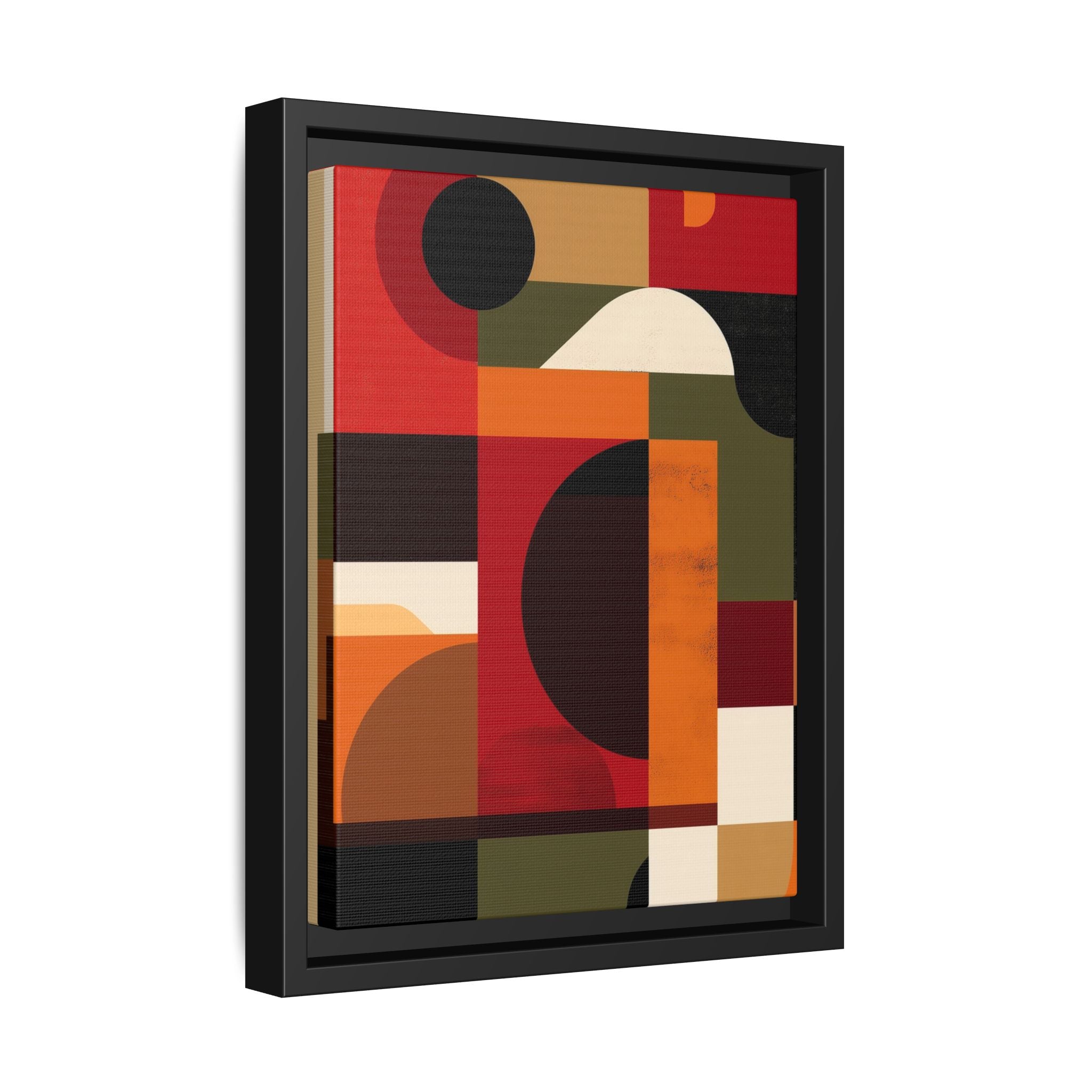Geometric Convergence: Abstract Bauhaus Design, Constructivist Color Blocks, Architectural Art Composition   |   Custom Orders Accepted