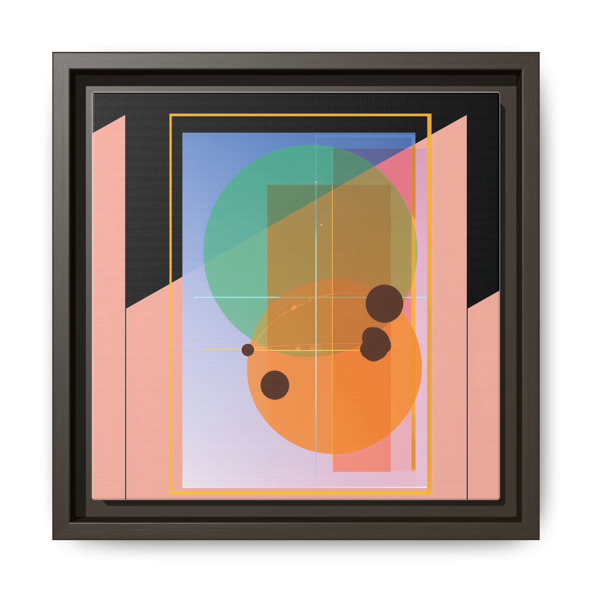 Geometric Harmony: Abstract Composition, Overlapping Shapes, Precision Design   |   Custom Orders Accepted