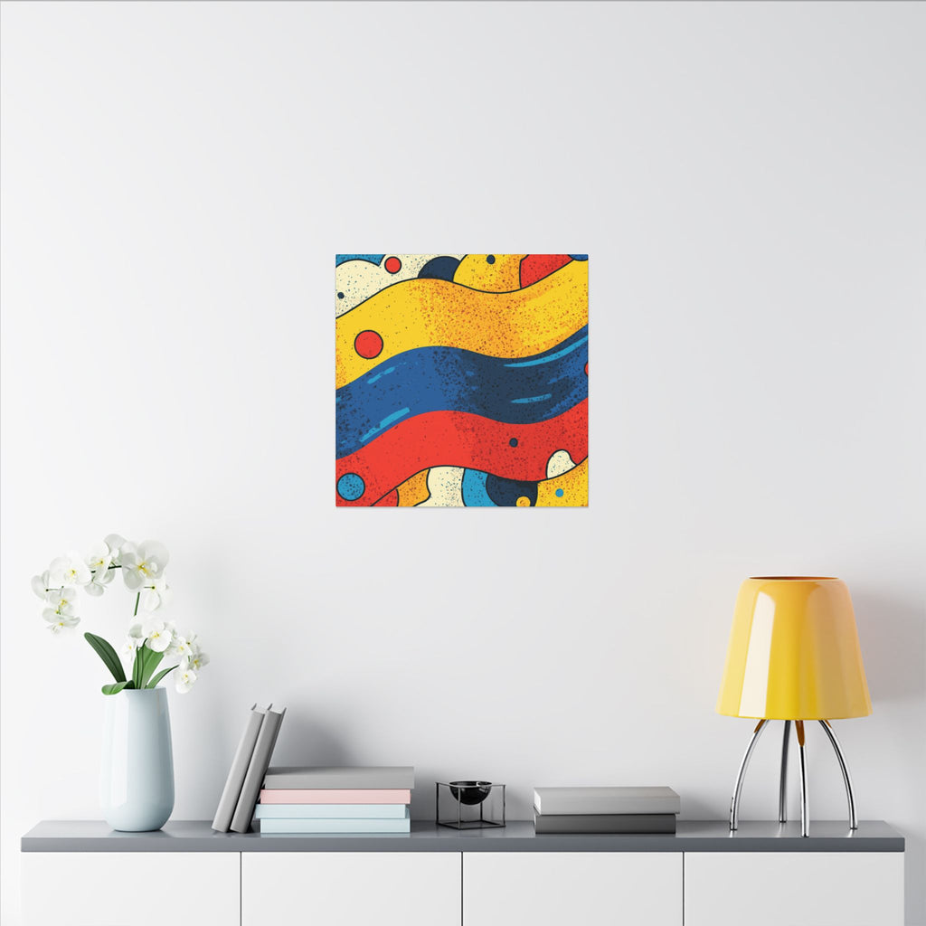 Fluid Dynamics: Retro Abstract Shapes, Mid-Century Modern Motion, Geometric Color Waves   |   Custom Orders Accepted