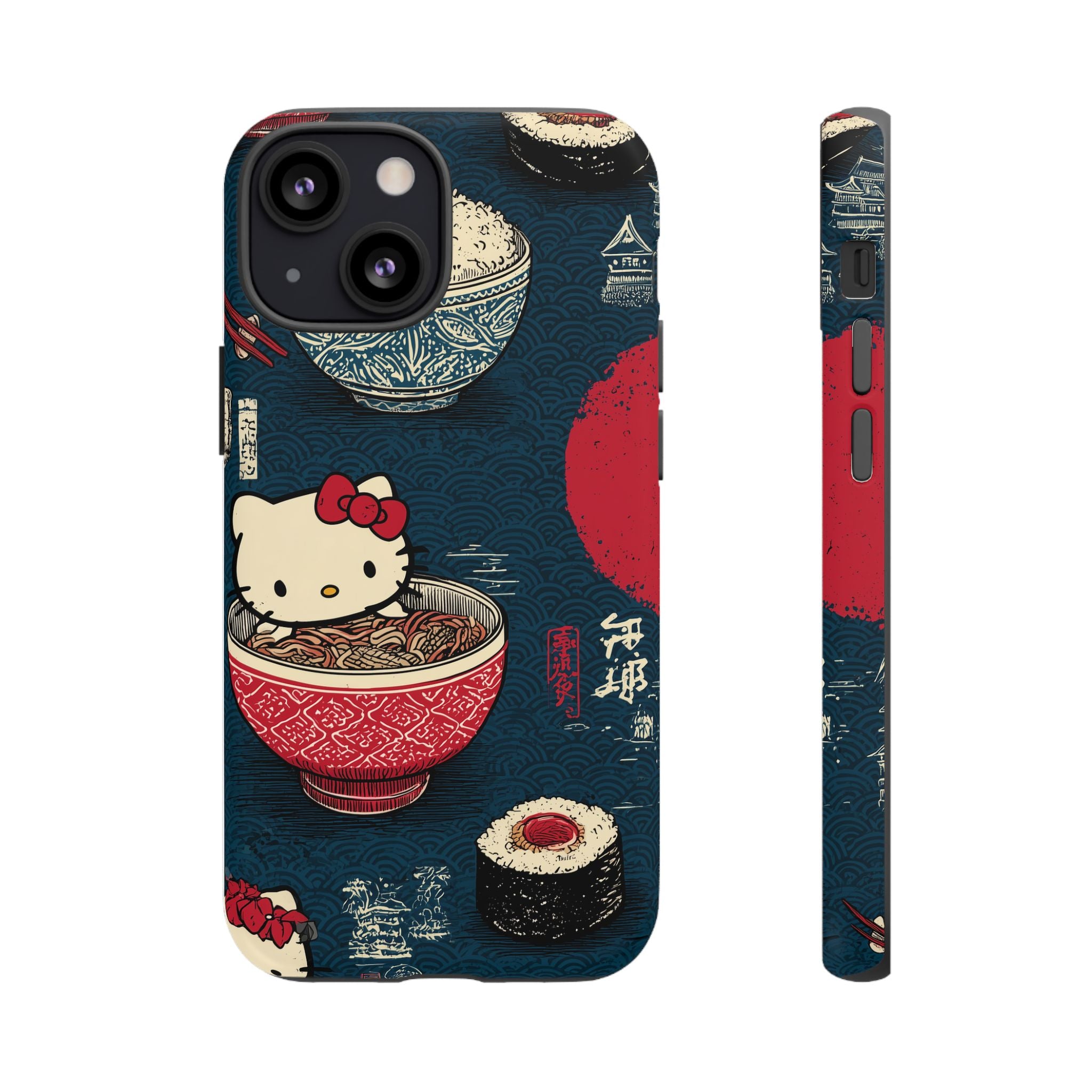 Japanese Kitty Sushi Vibrant Phone Case - Tough Case | Funky, Colorful, Unique Design for Gift, Accessory, Protection, Trendy