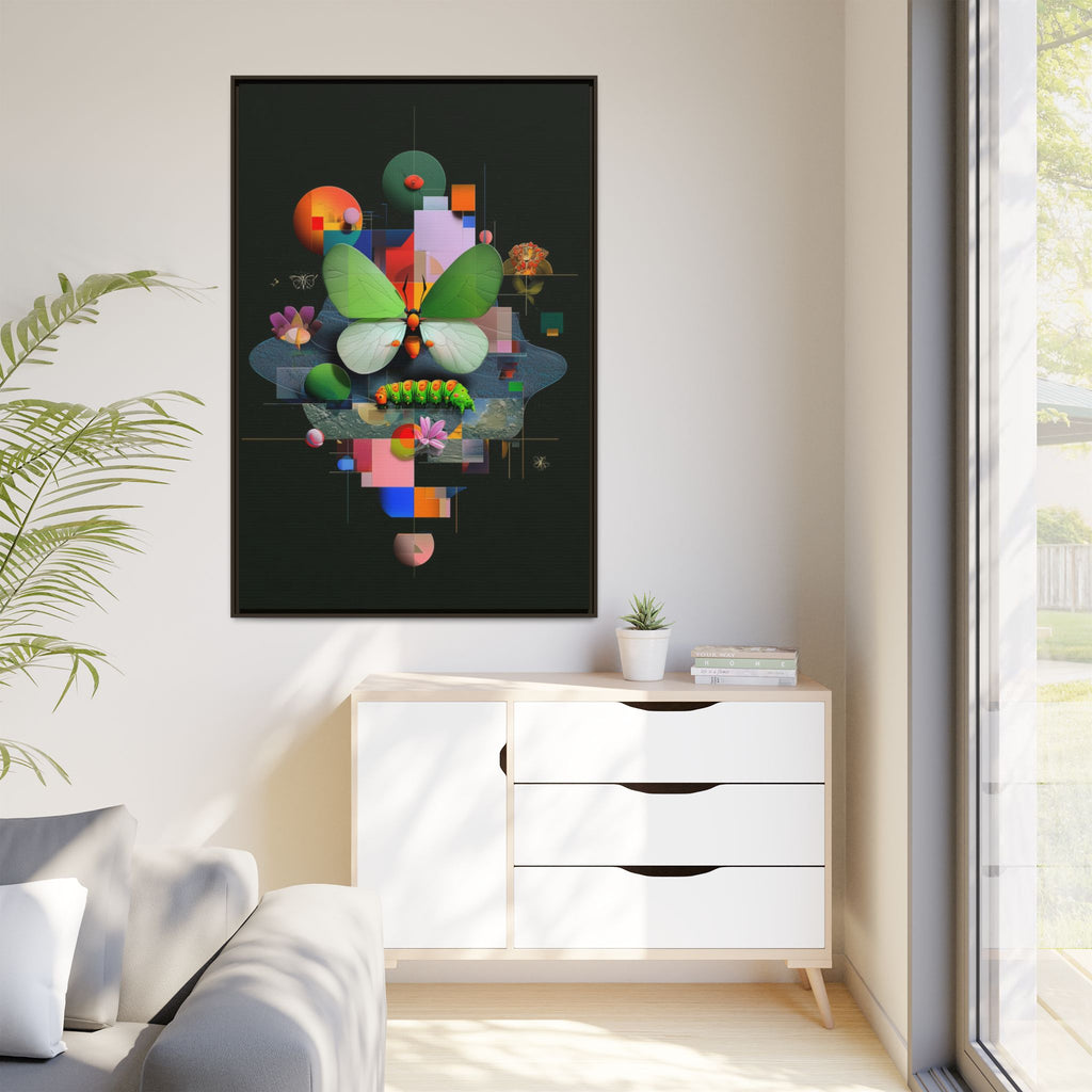 Geometric Metamorphosis: Abstract Nature Composition, Digital Cubist Butterfly Art   |    Custom Orders Available