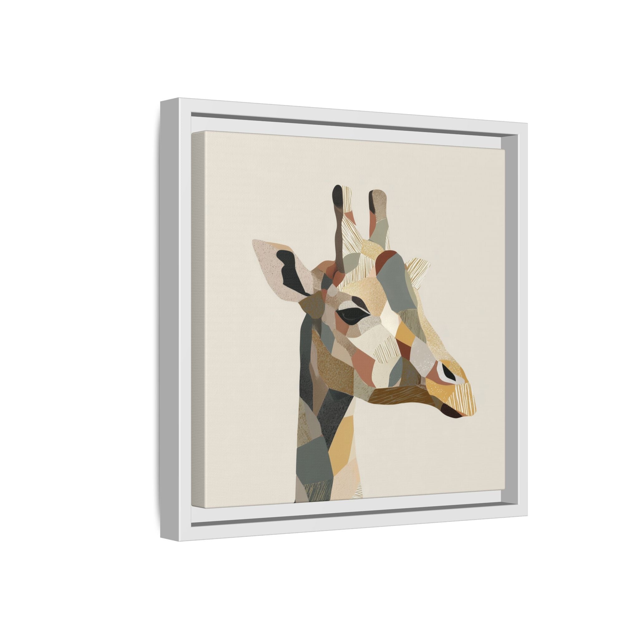 Geometric Giraffe: Cubist Wildlife Abstraction, Polygon Animal Portrait   |  Personalized & Custom Orders Available