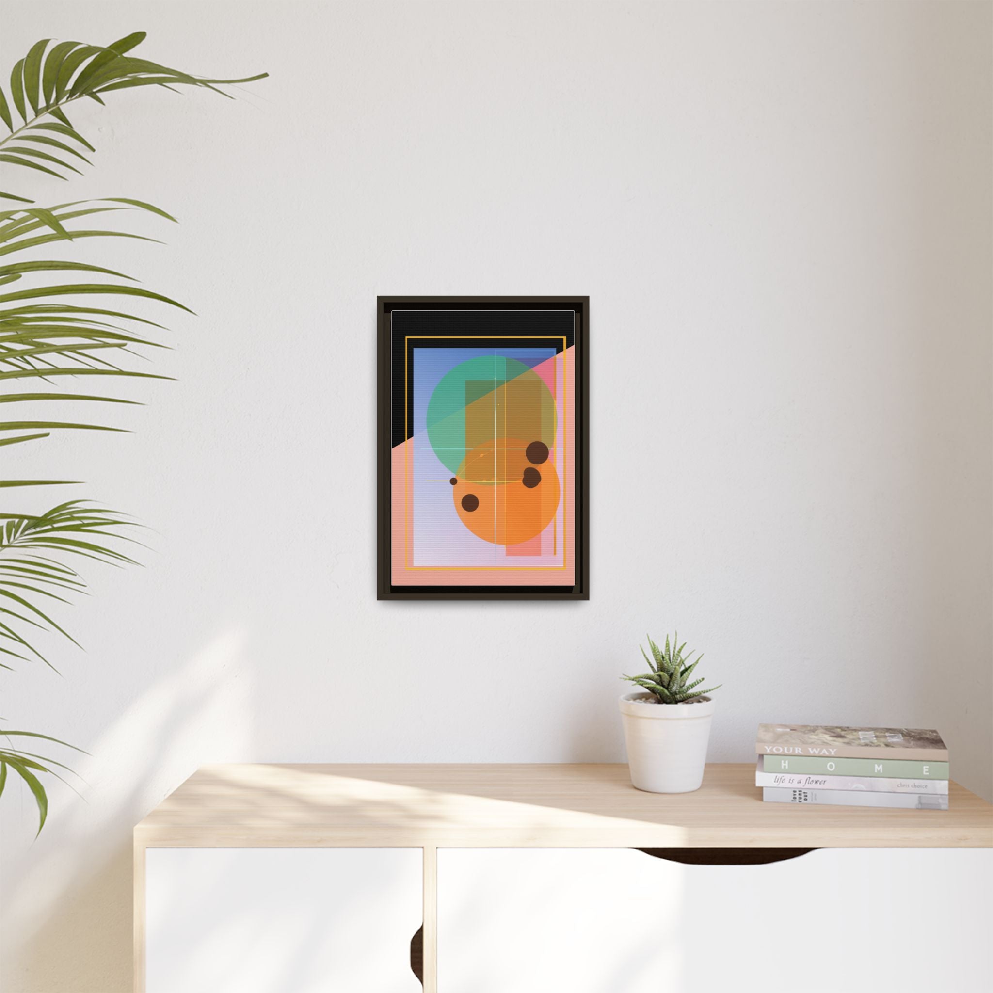 Geometric Harmony: Abstract Composition, Overlapping Shapes, Precision Design   |   Custom Orders Accepted