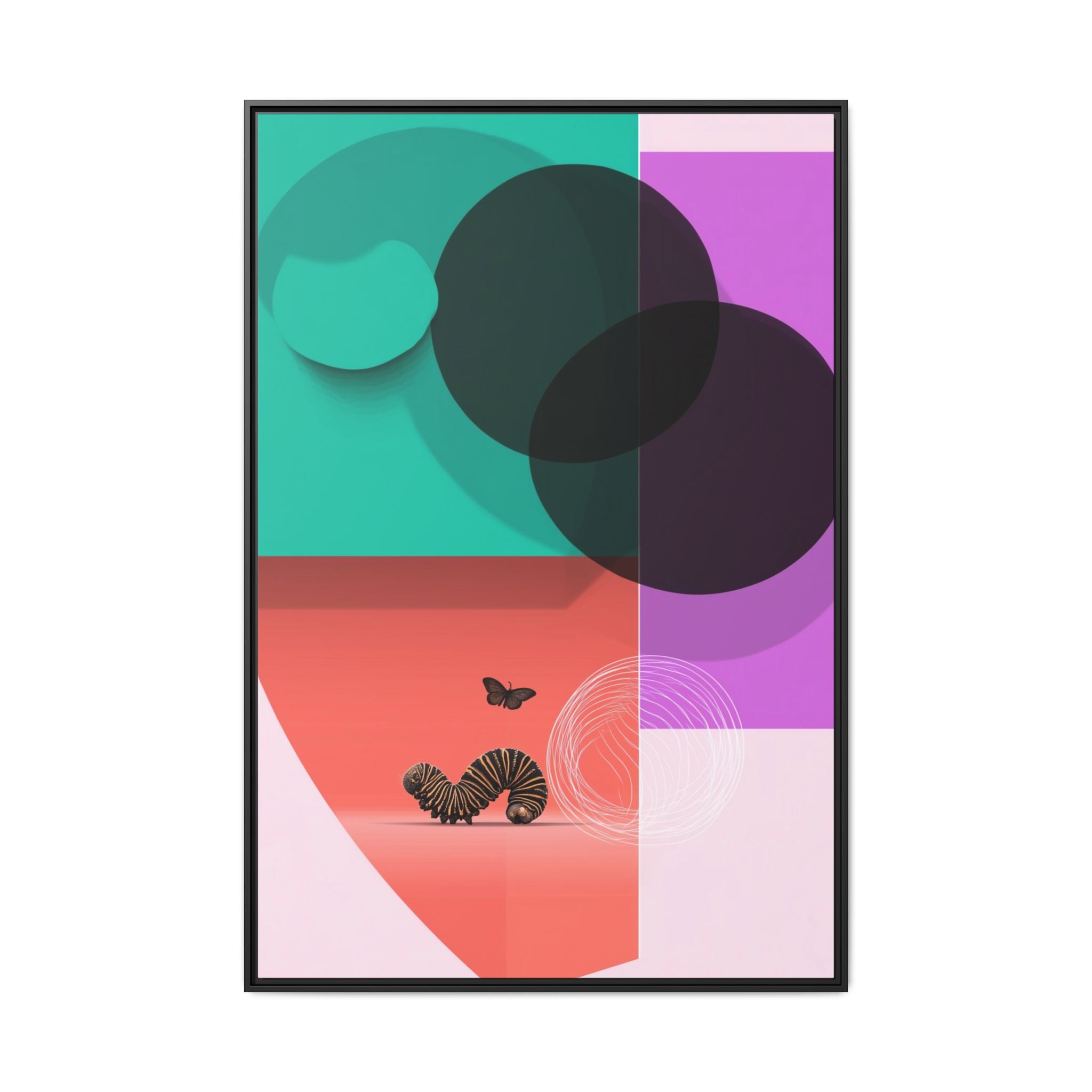 Metamorphosis in Color: Geometric Butterfly Transformation, Abstract Graphic Design   |    Custom Orders Available