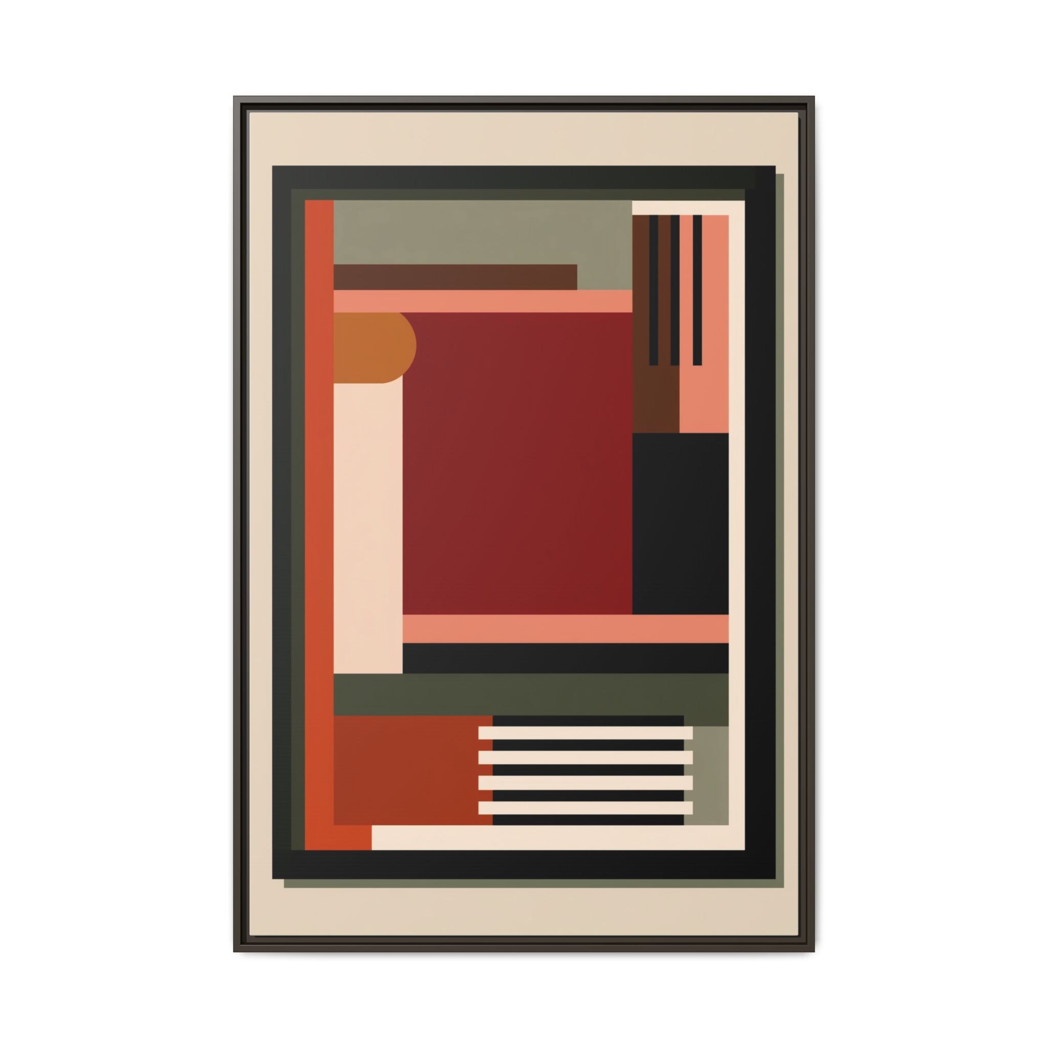 Architectural Geometries: Modern Abstract Composition, Bauhaus-Inspired Design, Geometric Color Blocking   |   Custom Orders Accepted