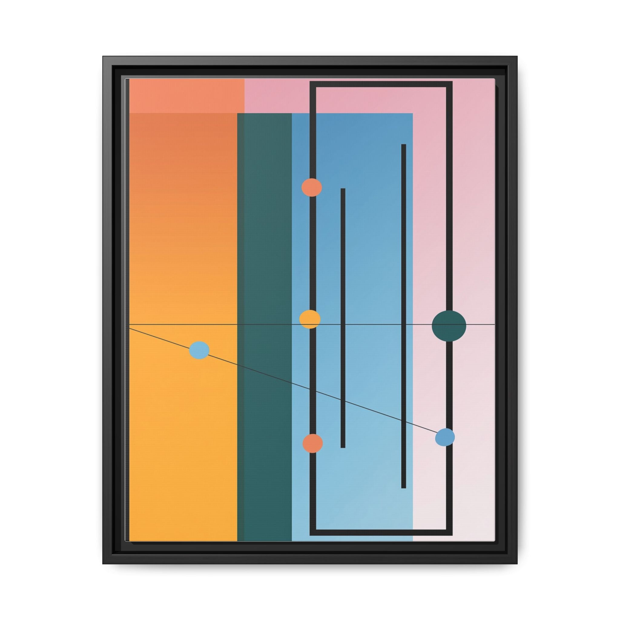 Geometric Harmony: Constructivist Color Planes, Modernist Composition, Abstract Spatial Rhythm   |   Custom Orders Accepted