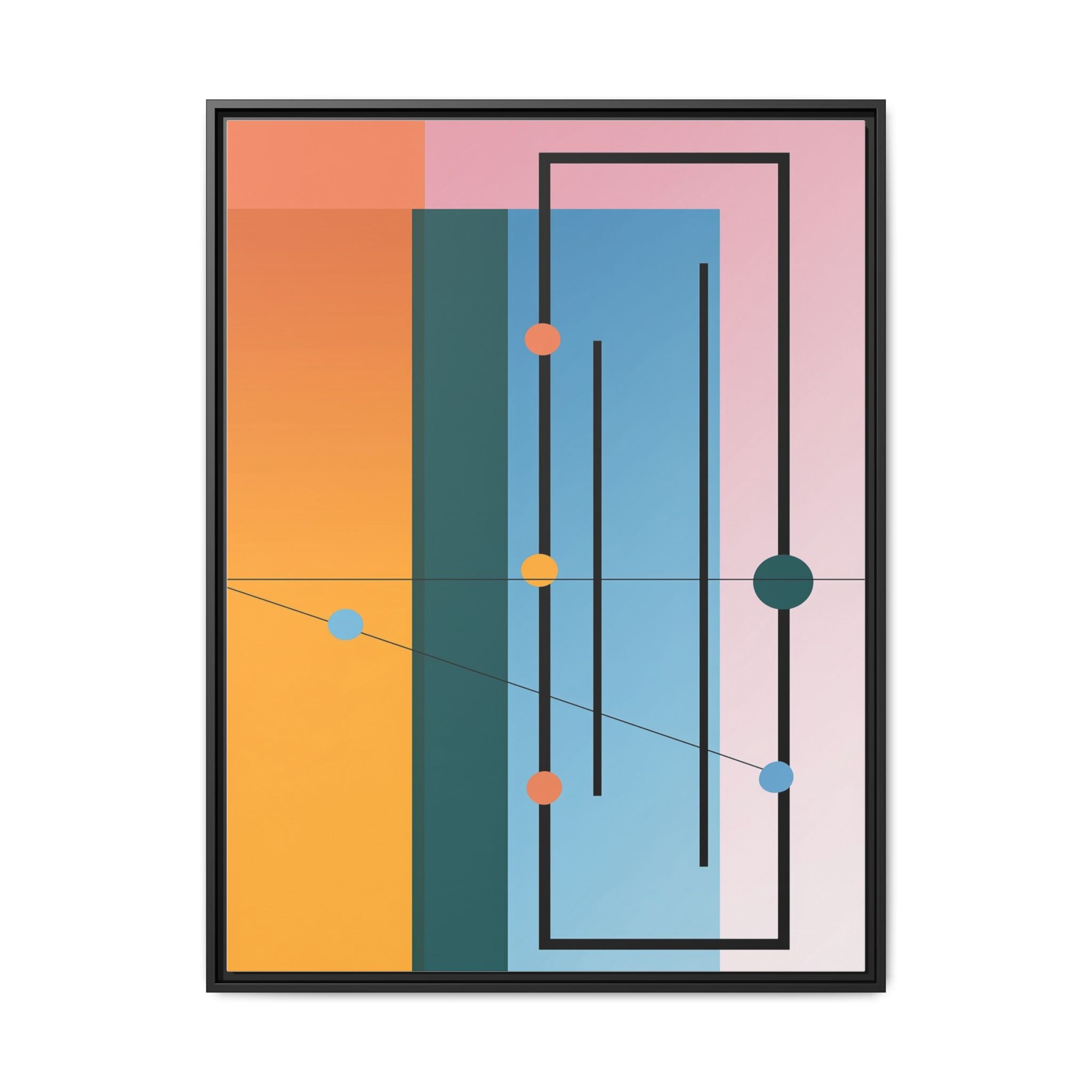 Geometric Harmony: Constructivist Color Planes, Modernist Composition, Abstract Spatial Rhythm   |   Custom Orders Accepted