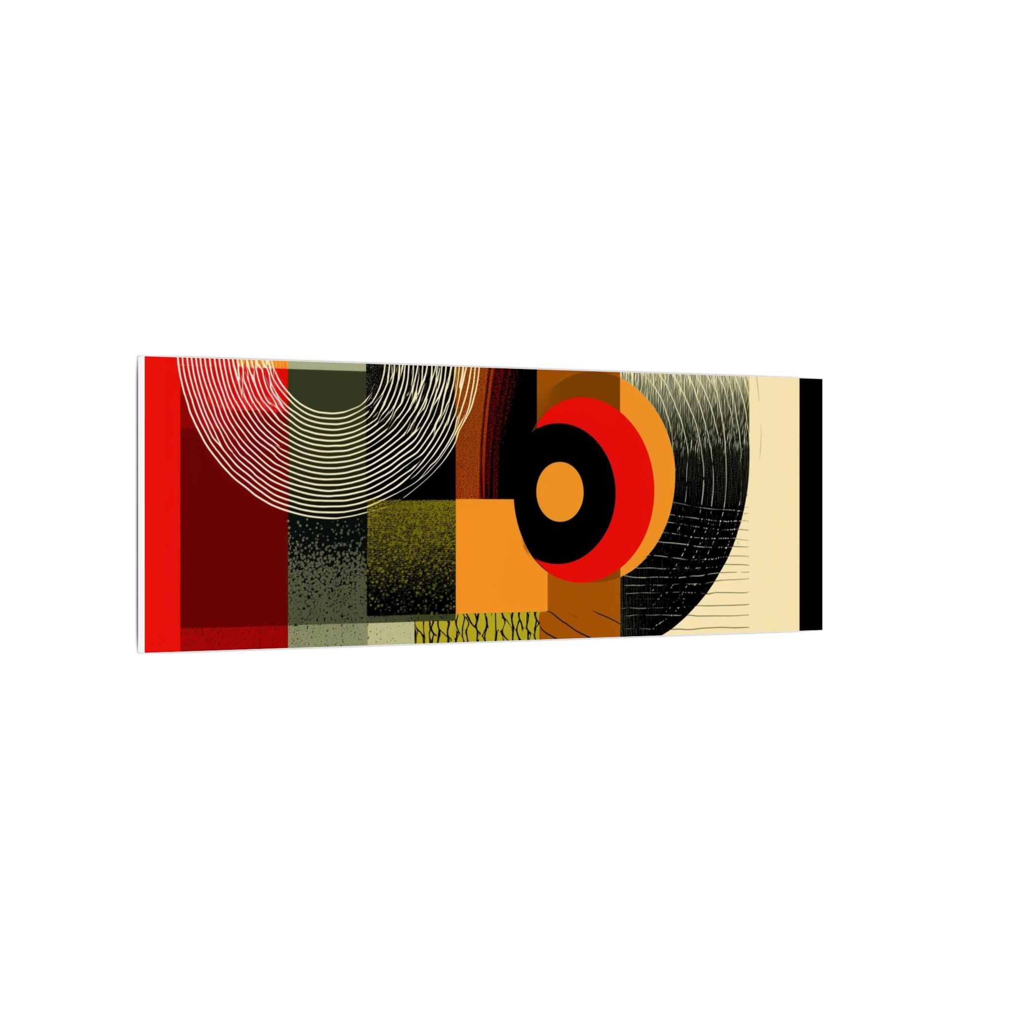 Geometric Convergence: Mid-Century Modern Abstract, Constructivist Design Principles, Bold Chromatic Composition   |   Custom Orders