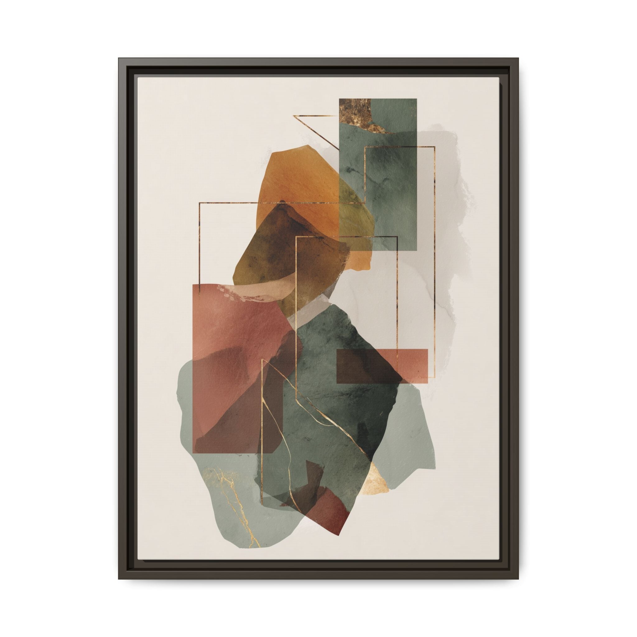 Harmonic Geometries: Architectural Abstraction, Earthy Palette, Minimalist Composition   |   Custom Orders Accepted