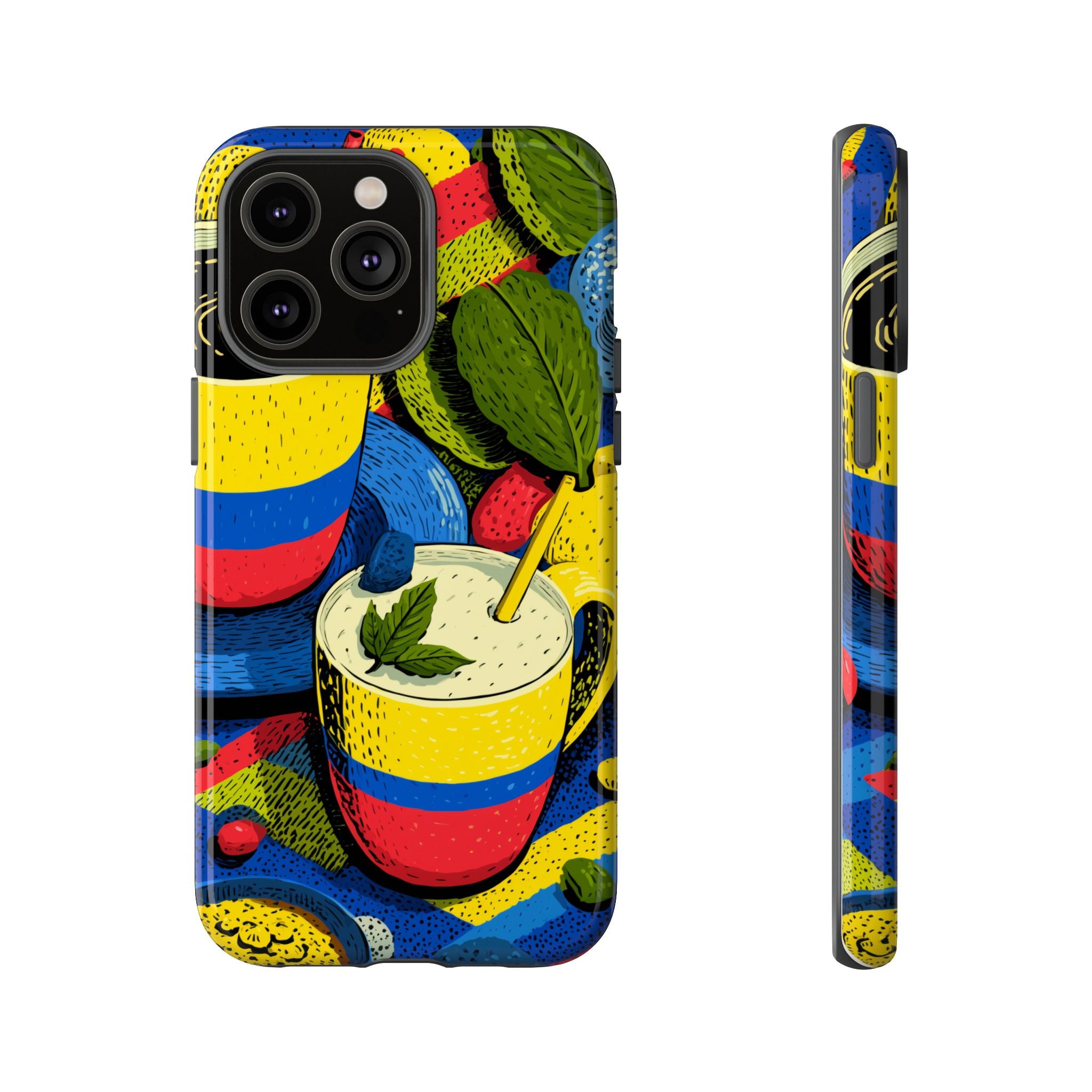 Vibrant Phone Case for Tough Cases | Colorful Colombian Art, Unique Gift, Trendy Accessory, Summer Style, Festival Must-Have