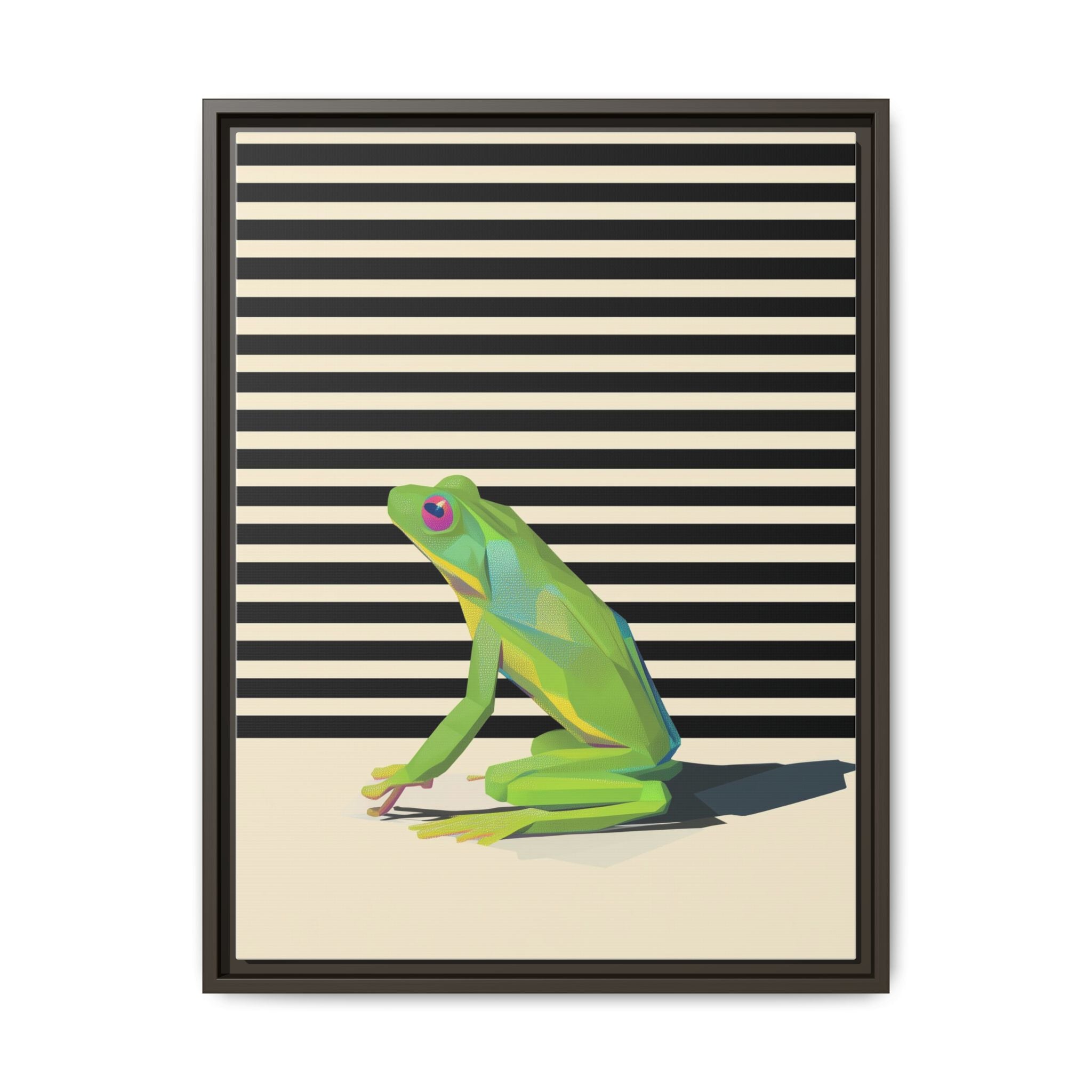 Geometric Amphibian: Stylized Frog Design, Modern Minimalist Art Print   |    Custom Orders Available