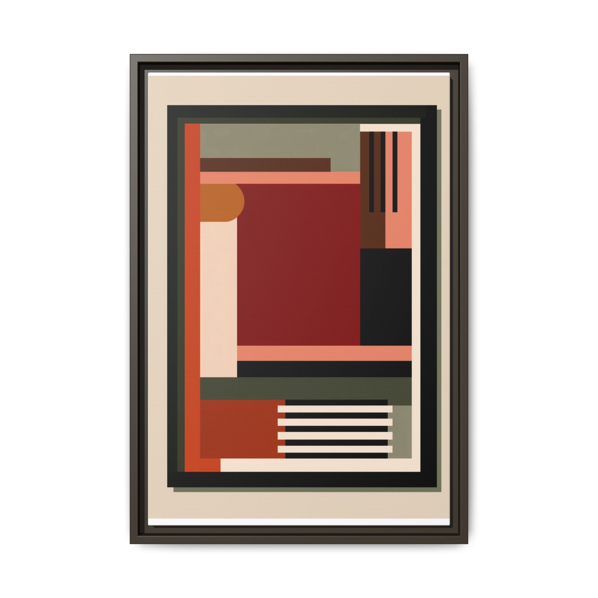 Architectural Geometries: Modern Abstract Composition, Bauhaus-Inspired Design, Geometric Color Blocking   |   Custom Orders Accepted