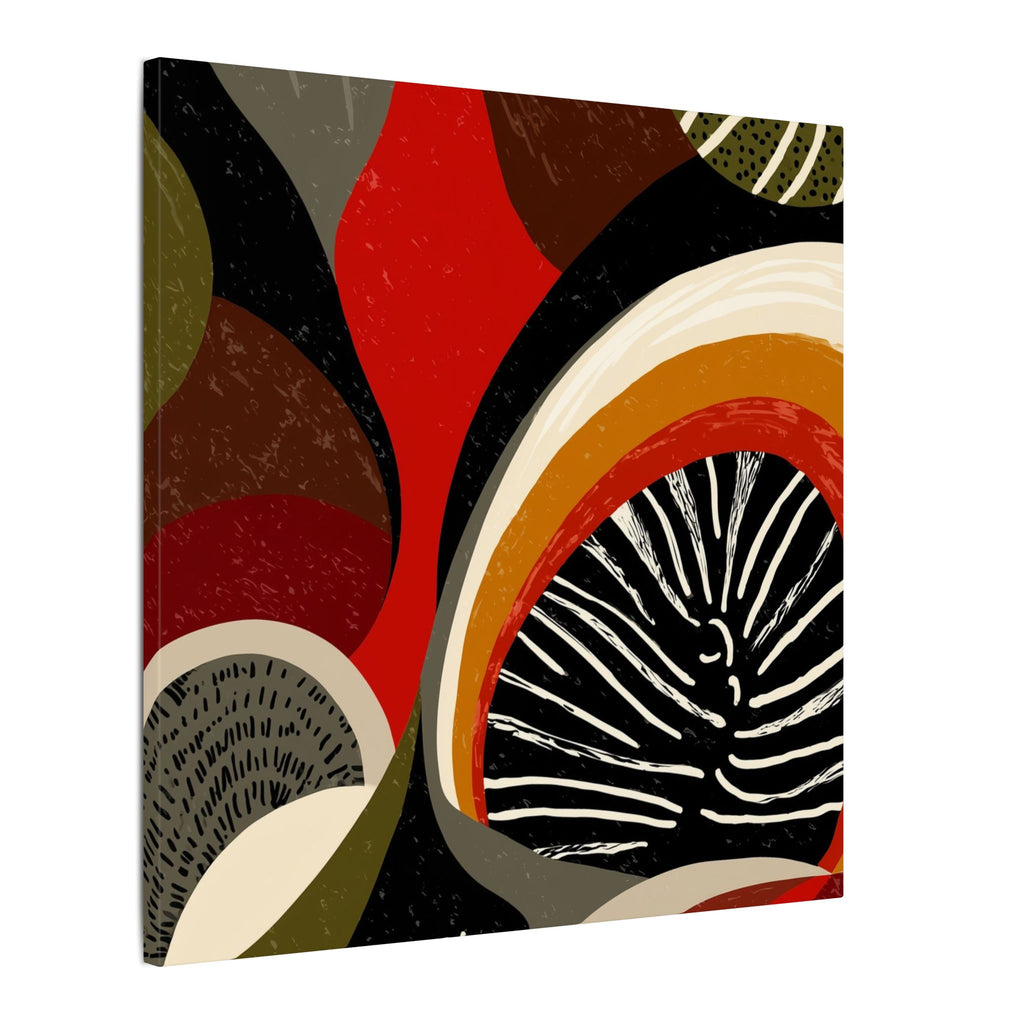 Harmonic Convergence: Organic Geometry, Mid-Century Modern Abstract, Earthy Palette Composition   |   Custom Orders Accepted
