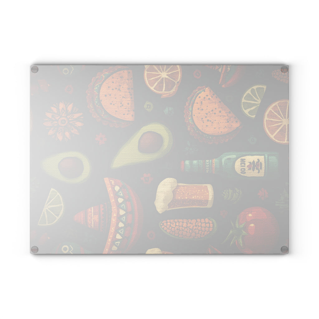Vibrant Taco-Themed Glass Cutting Board - Perfect for Entertaining, Kitchen Decor, Gift for Chefs, Taco Night Essentials, Fun [...]