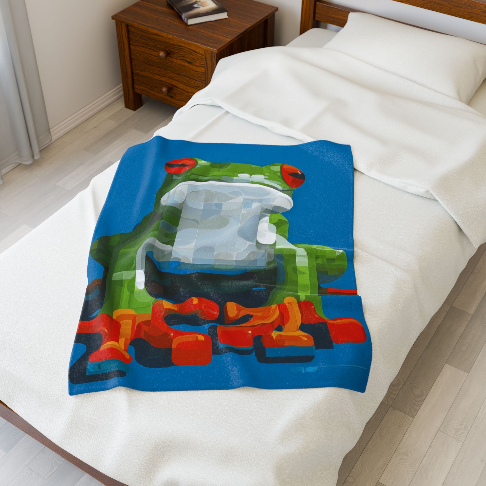 Geometric Frog: Mosaic Pop Art Amphibian, Modern Digital Illustration   |    Custom Orders Available