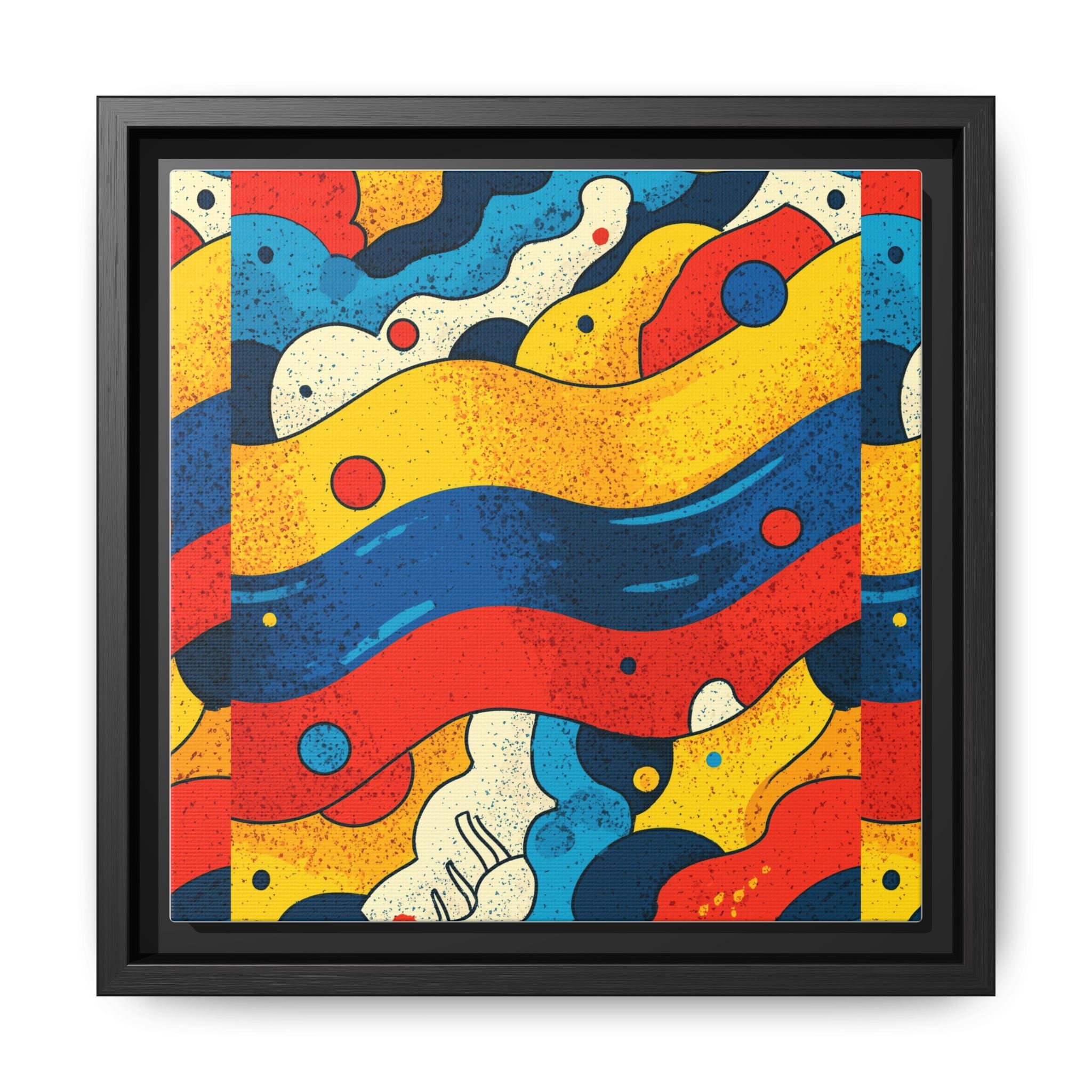 Wave Rhythms: Chromatic Abstraction, Vintage Screen Print Textures, Dynamic Color Composition   |   Custom Orders Accepted