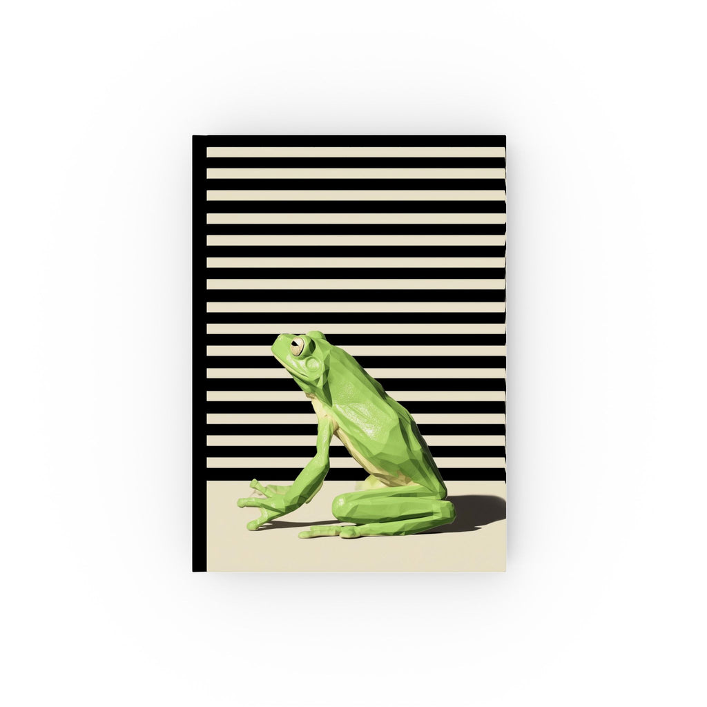 Personalized Geometric Frog Journal : Low-Poly Nature Study, Minimalist Wildlife Design Personalized Journal   |    Custom Orders Accepted
