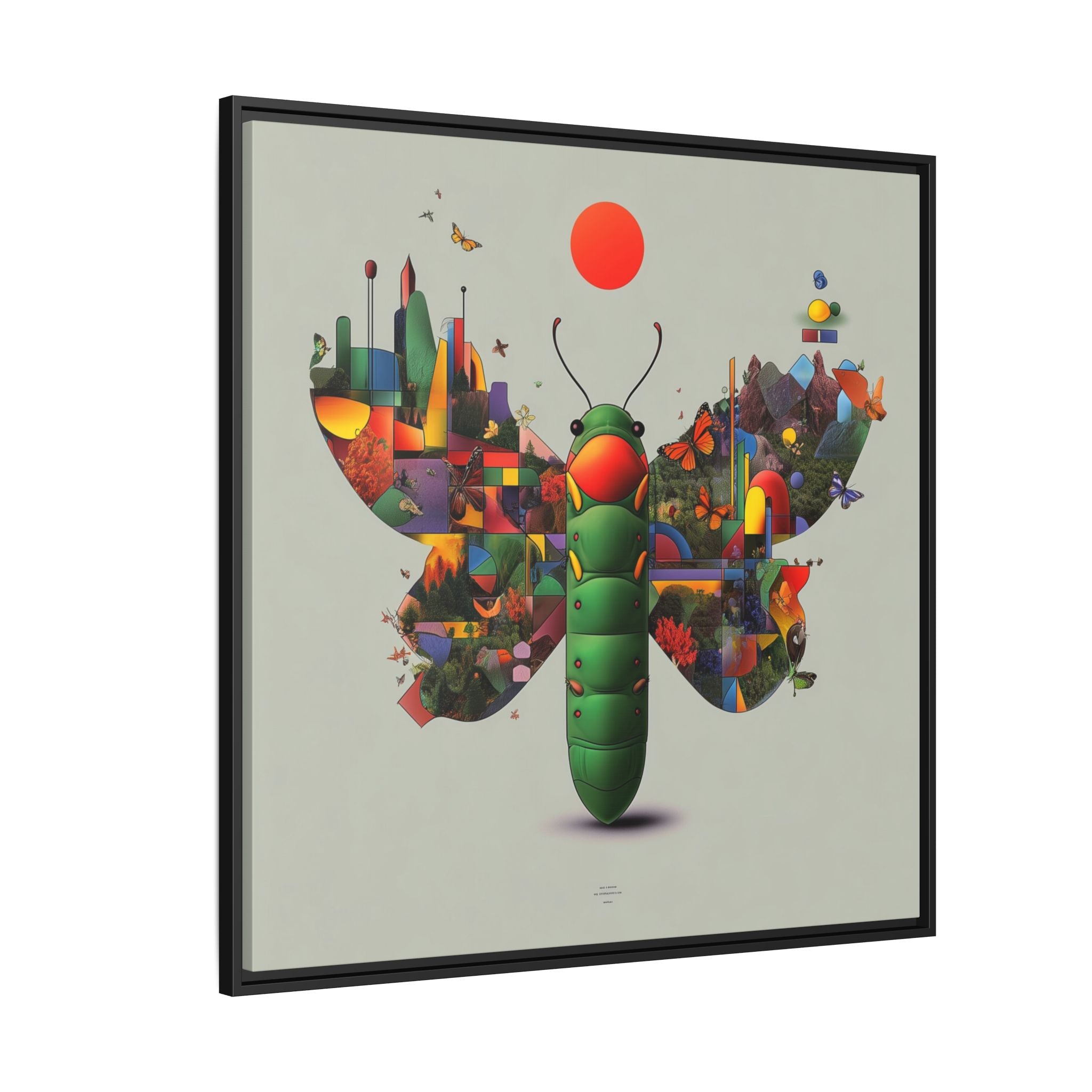 Metamorphosis of Geometry: Digital Nature Mosaic, Surreal Butterfly Landscape   |    Custom Orders Available