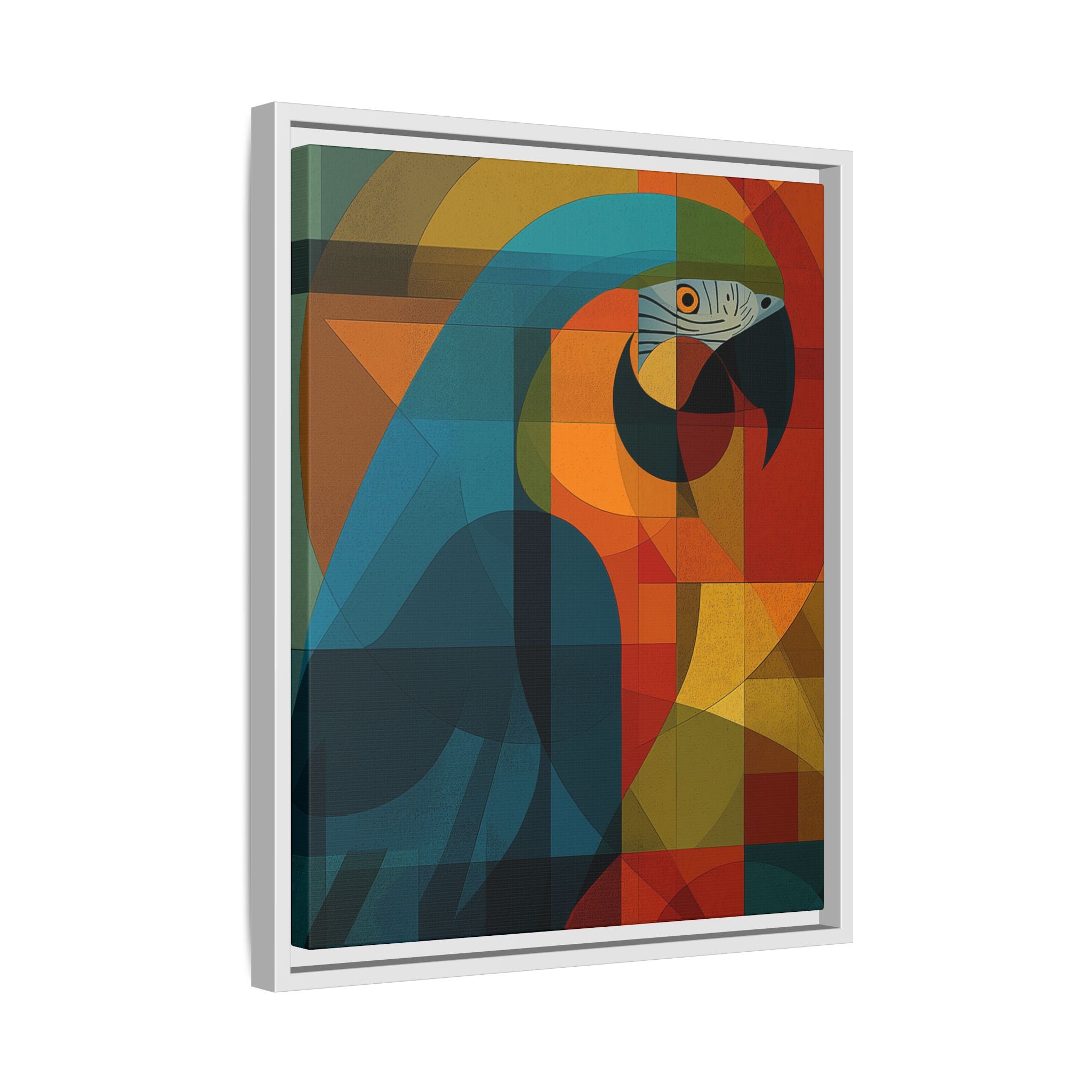 Cubist Parrot Prisma: Geometric Bird Art, Modernist Color Block Design   |    Custom Orders Available
