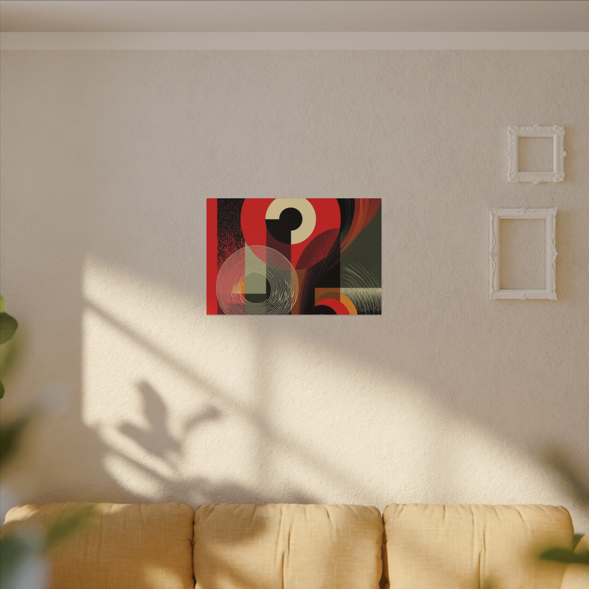 Geometric Convergence: Mid-Century Modern Abstract, Constructivist Design Principles, Bold Chromatic Composition   |   Custom Orders