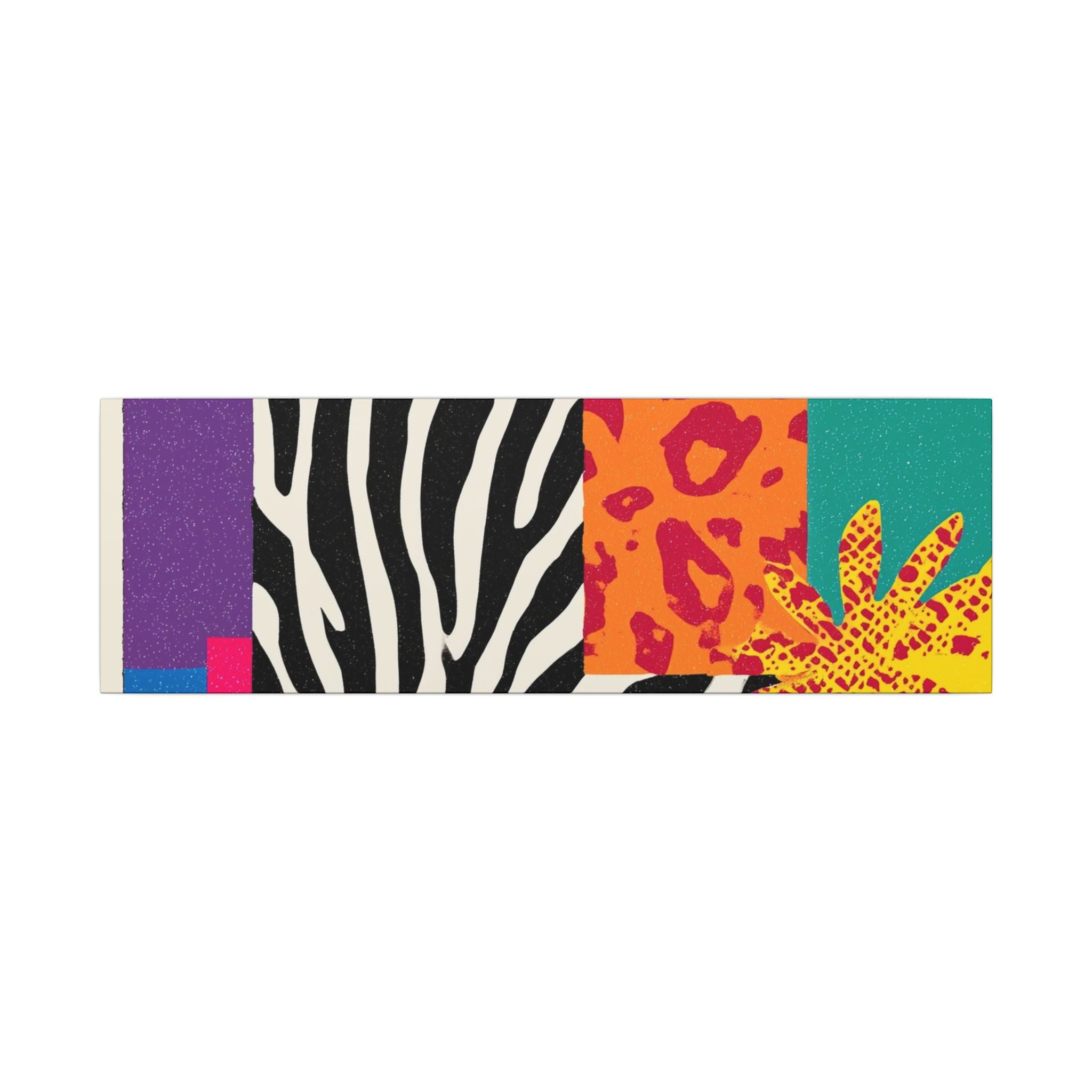Pop Geometry: Zebra Leopard Fusion, Geometric Color Block, Modern Abstract Design   |   Custom Orders Accepted