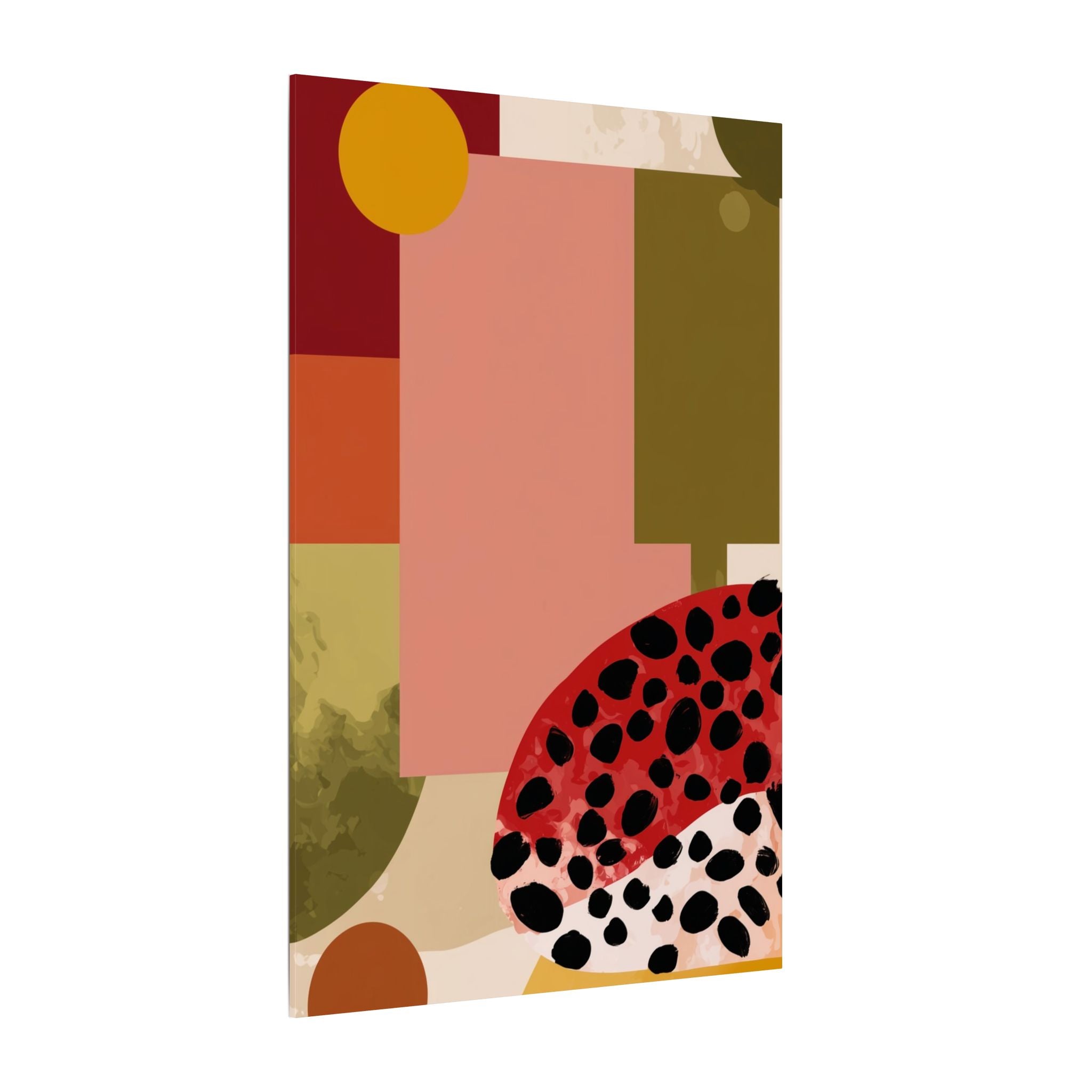 Geometric Harmony: Rectangles in Motion, Mid-Century Modern Composition, Abstract Earth Tone Precision   |   Custom Orders Accepted