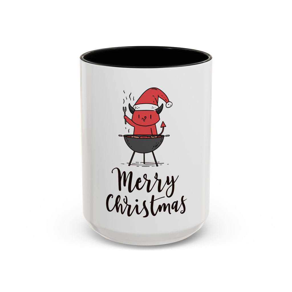 Merry Christmas Accent Coffee Mug, Fun Holiday Gift, Cute Santa Decor, Winter Beverage Cup, Festive Home & Kitchen