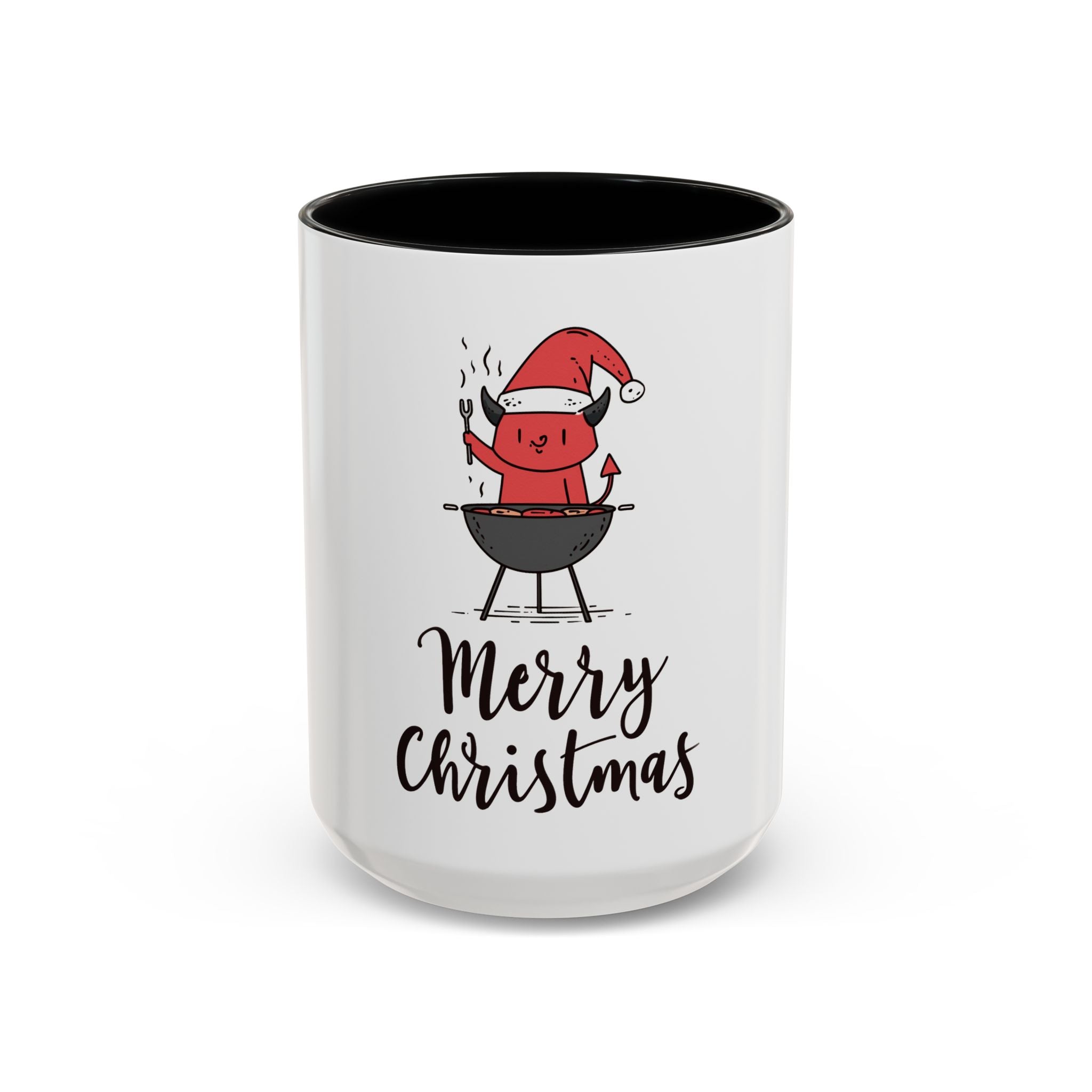 Merry Christmas Accent Coffee Mug, Fun Holiday Gift, Cute Santa Decor, Winter Beverage Cup, Festive Home & Kitchen