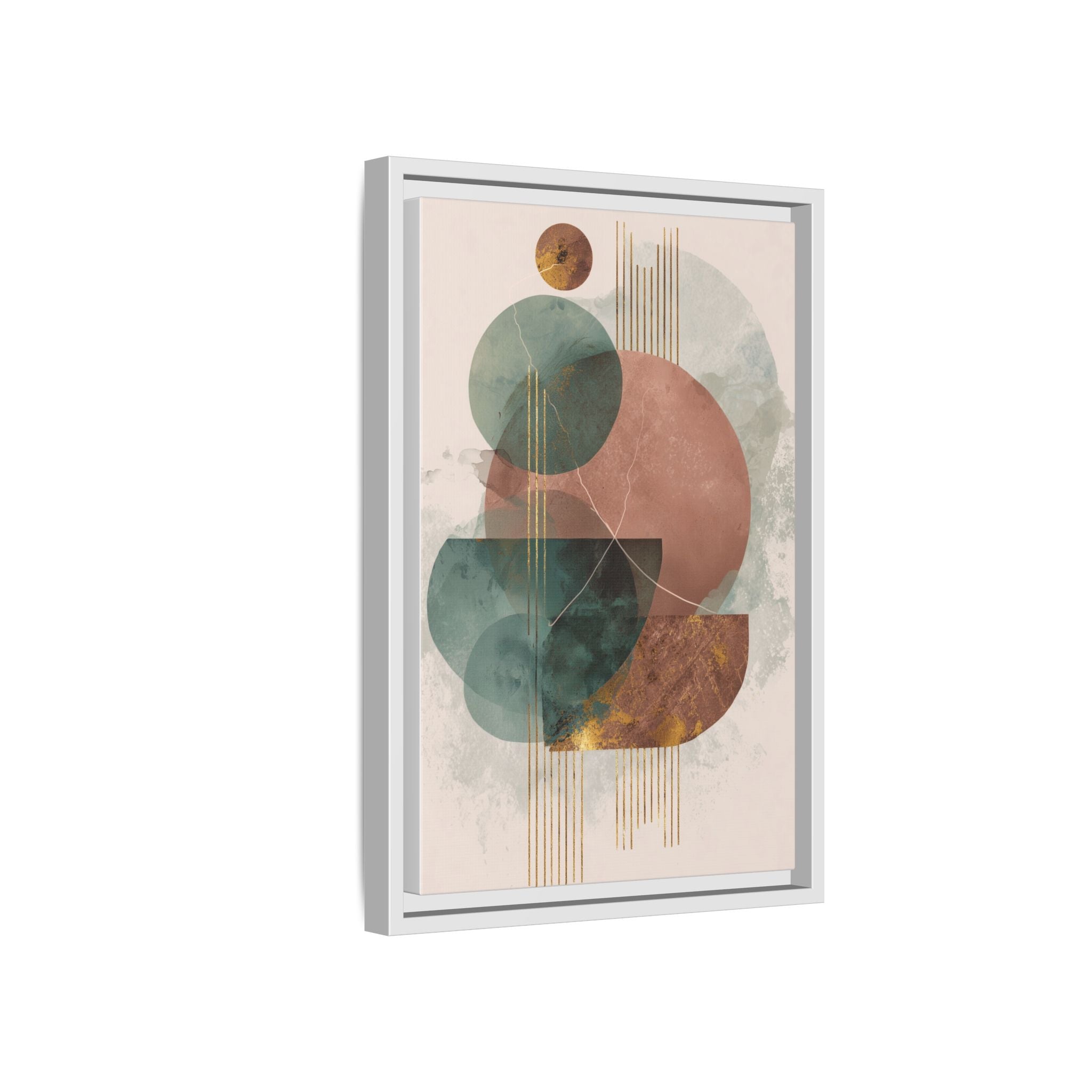 Translucent Geometries: Abstract Circles, Mid-Century Minimalism, Watercolor Layers   |   Custom Orders Accepted