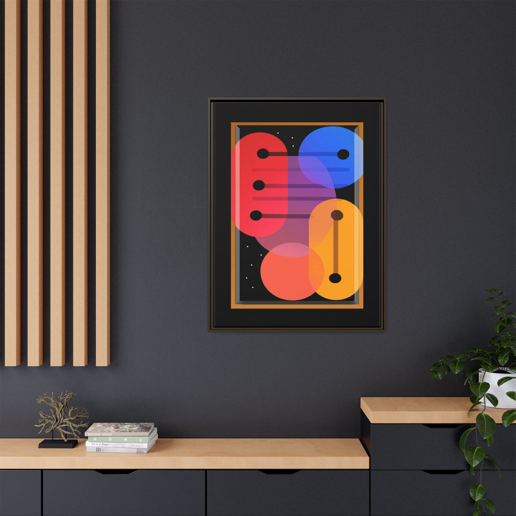 Celestial Geometry: Organic Shapes in Motion, Digital Abstract Composition, Vibrant Color Intersections   |   Custom Orders Accepted