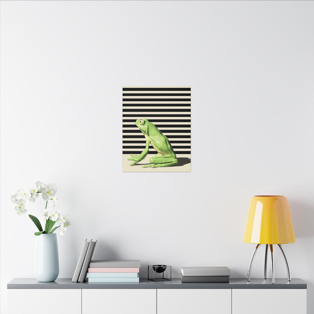 Geometric Frog: Low-Poly Wildlife Art, Modern Minimalist Design   |    Custom Orders Available