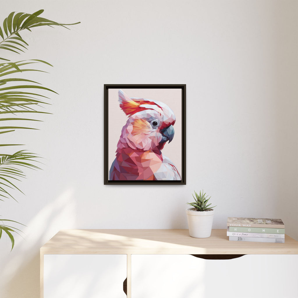 Geometric Cockatoo Portrait: Low-Poly Bird Art, Vibrant Abstract Illustration   |    Custom Orders Available