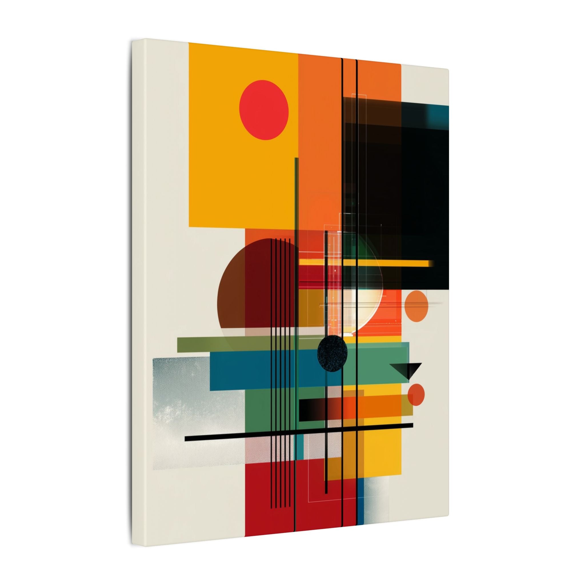 Geometric Harmony: Bauhaus Intersections, Constructivist Layers, Abstract Color Blocks   |   Custom Orders Accepted