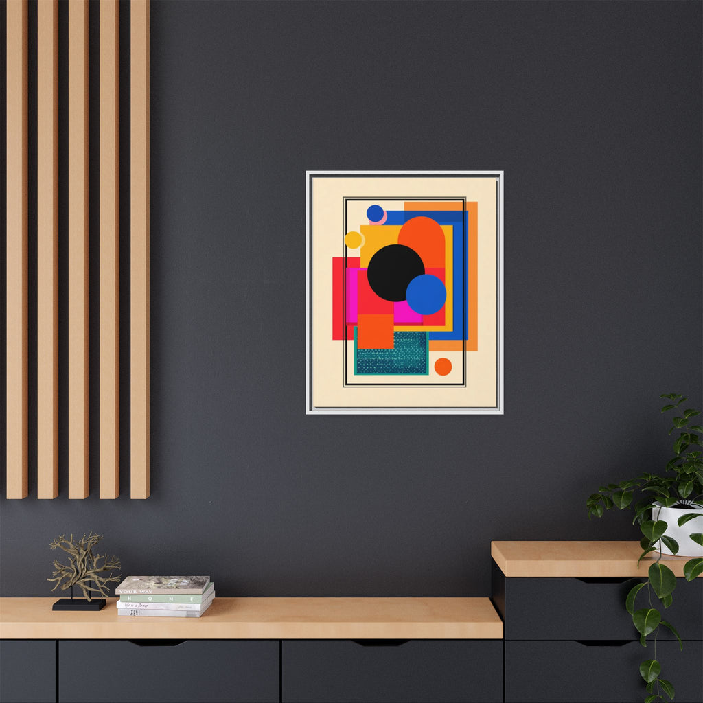 Geometric Harmony: Abstract Color Blocks, Mid-Century Modern Design, Minimalist Art Composition   |   Custom Orders Accepted
