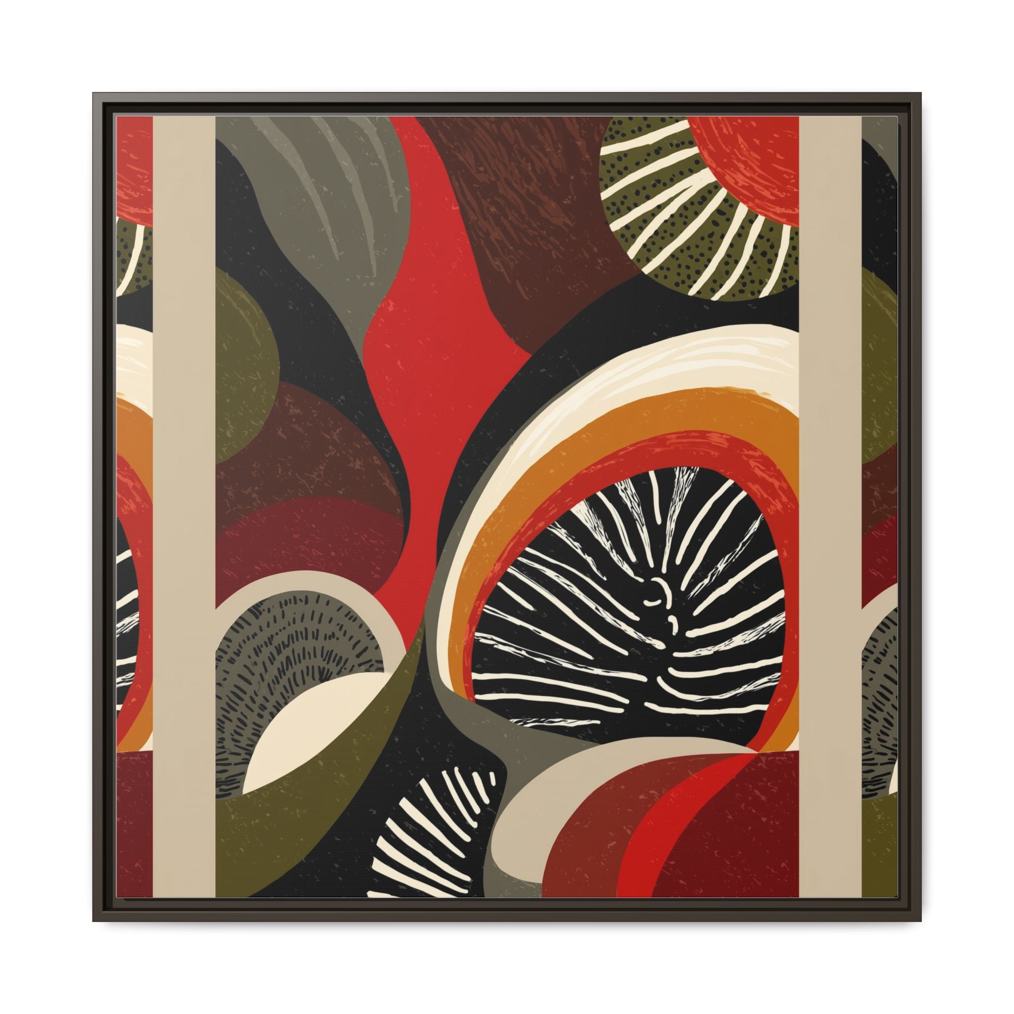 Geometric Rhythm: Abstract Composition, Mid-Century Modern Art, Radial Design Inspiration   |   Custom Orders Accepted