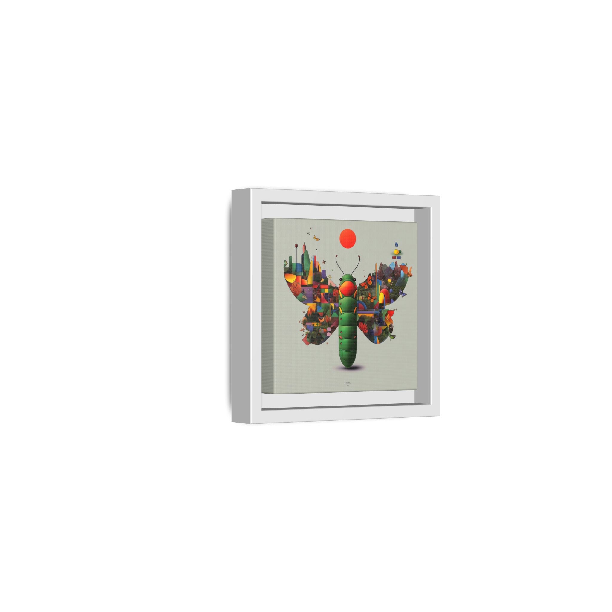 Metamorphosis of Geometry: Digital Nature Mosaic, Surreal Butterfly Landscape   |    Custom Orders Available
