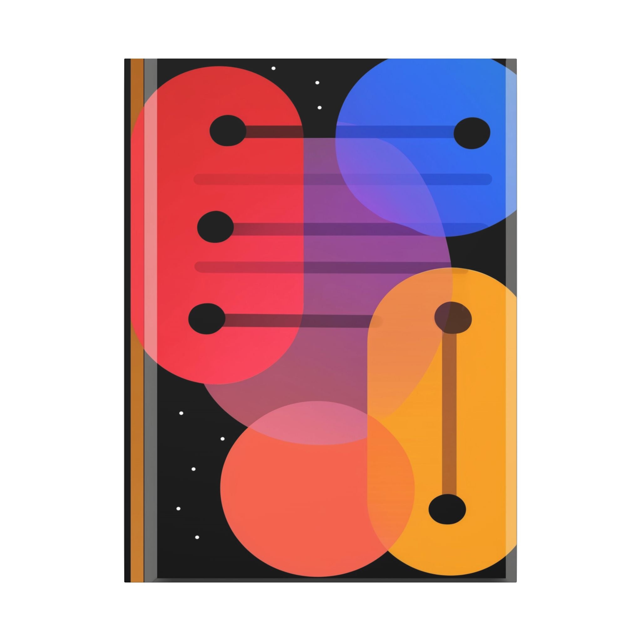 Cosmic Geometry: Abstract Shapes in Vibrant Colors, Digital Minimalist Design, Constructivist Inspiration   |   Custom Orders Accepted