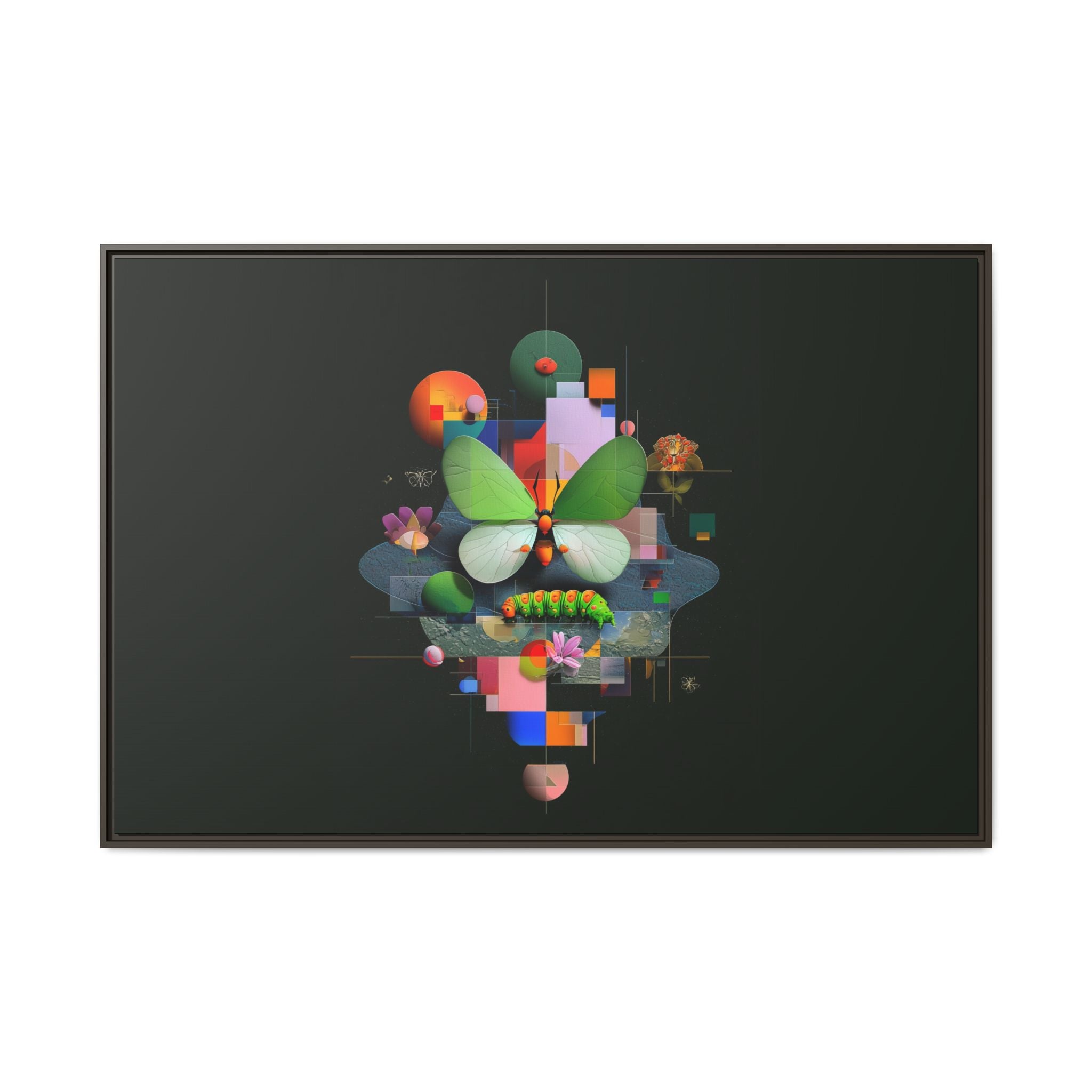 Geometric Metamorphosis: Abstract Nature Composition, Digital Cubist Butterfly Art   |    Custom Orders Available