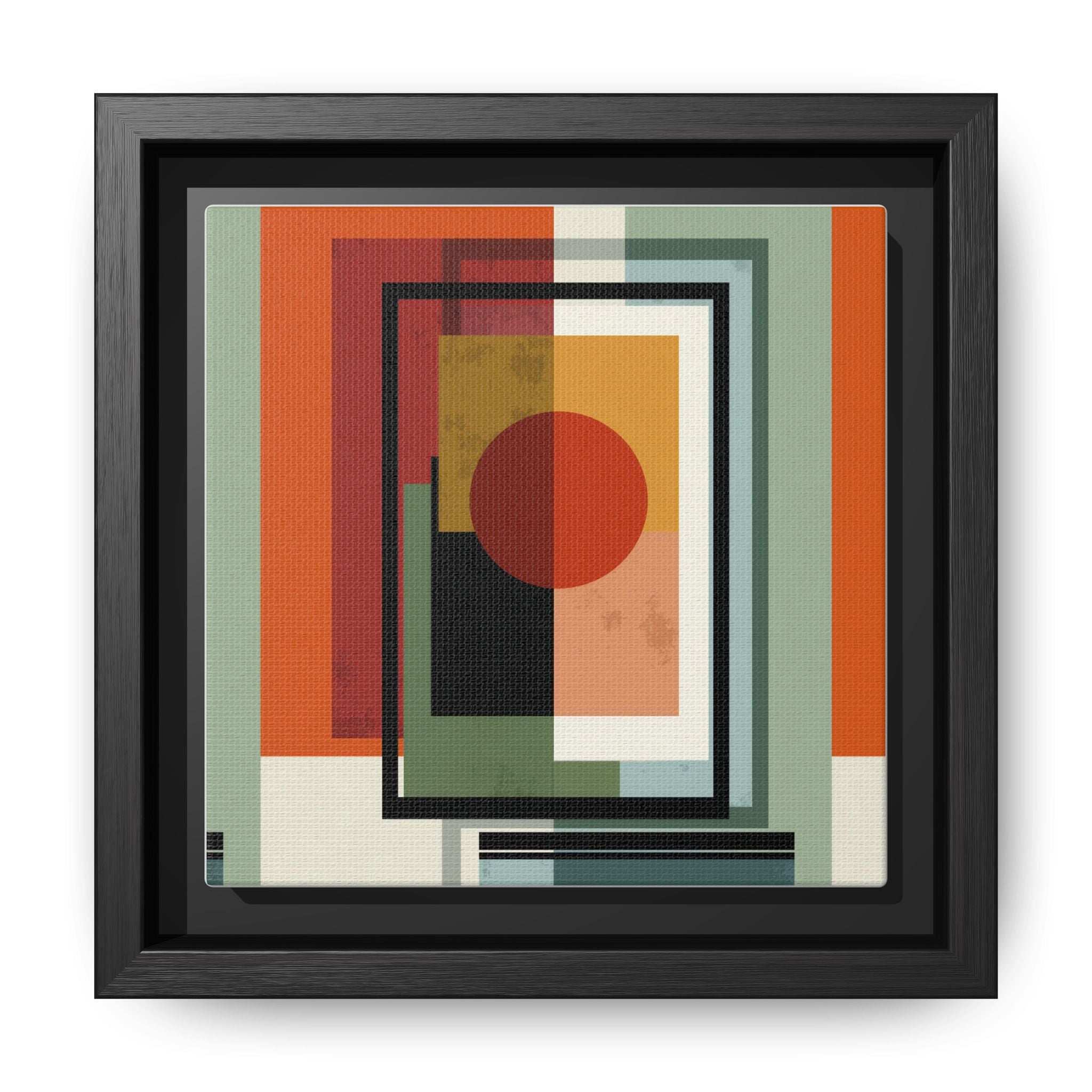 Geometric Harmonies: Mid-Century Modern Composition, Constructivist Inspiration, Abstract Rectangular Interplay   |   Custom Orders Accepted