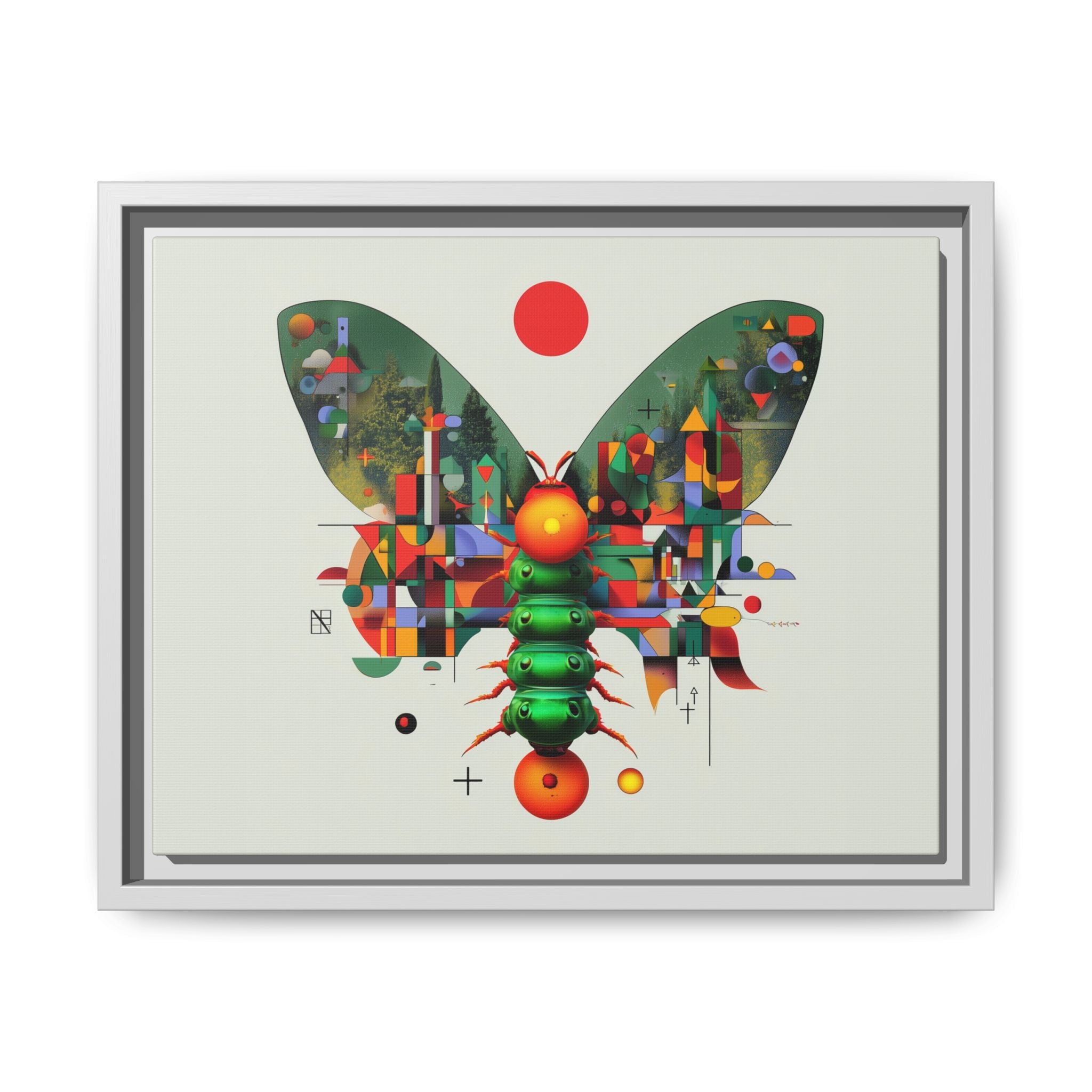 Metamorphic Geometry: Digital Butterfly Architecture, Cubist Nature Transformation   |    Custom Orders Available