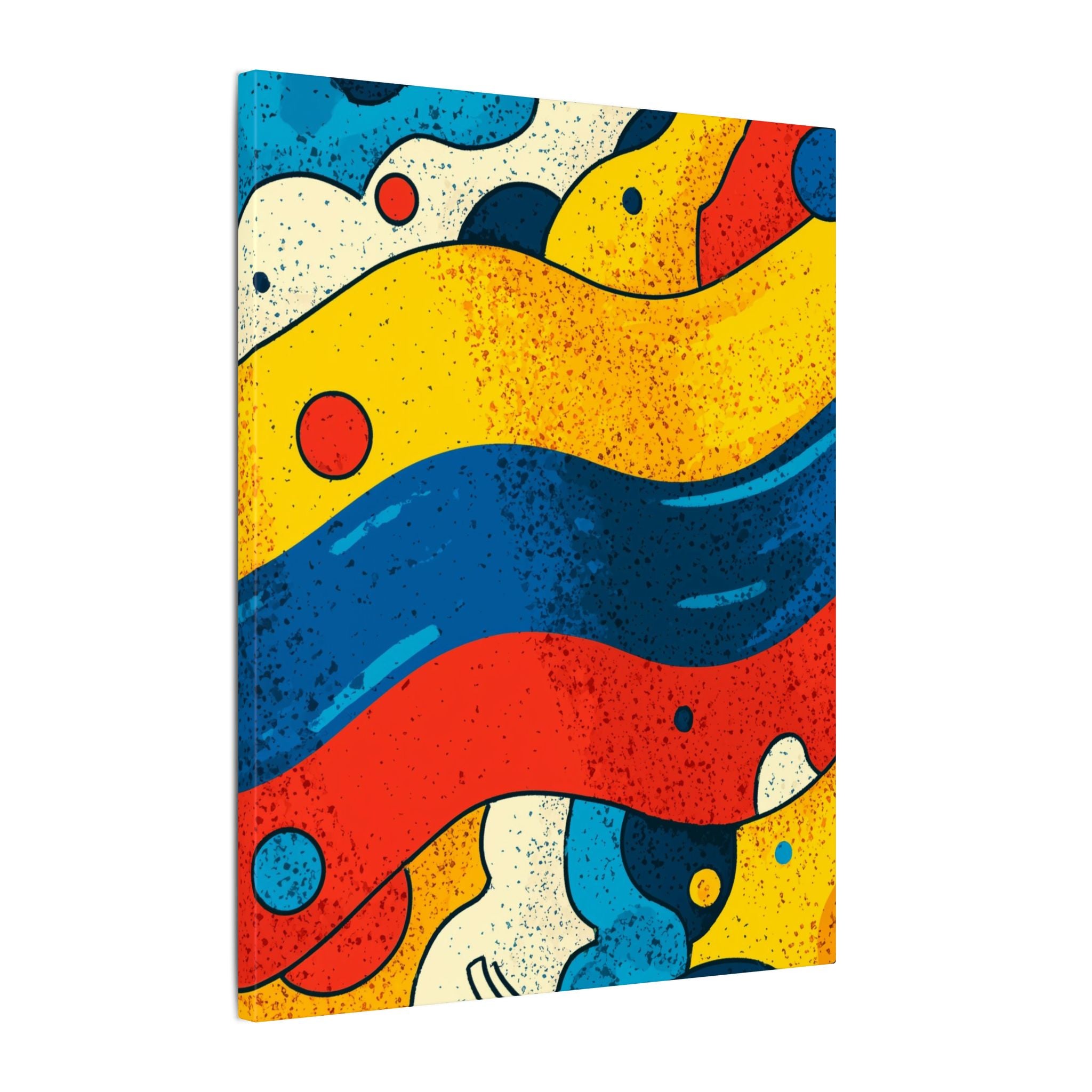 Fluid Dynamics: Retro Abstract Shapes, Mid-Century Modern Motion, Geometric Color Waves   |   Custom Orders Accepted