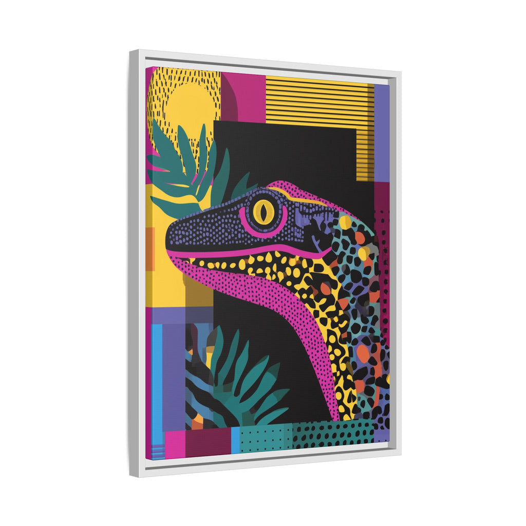 Raptor Kaleidoscope: Pop Art Dinosaur Portrait, Graphic Design Exotic Creature   |  Personalized & Custom Orders Available