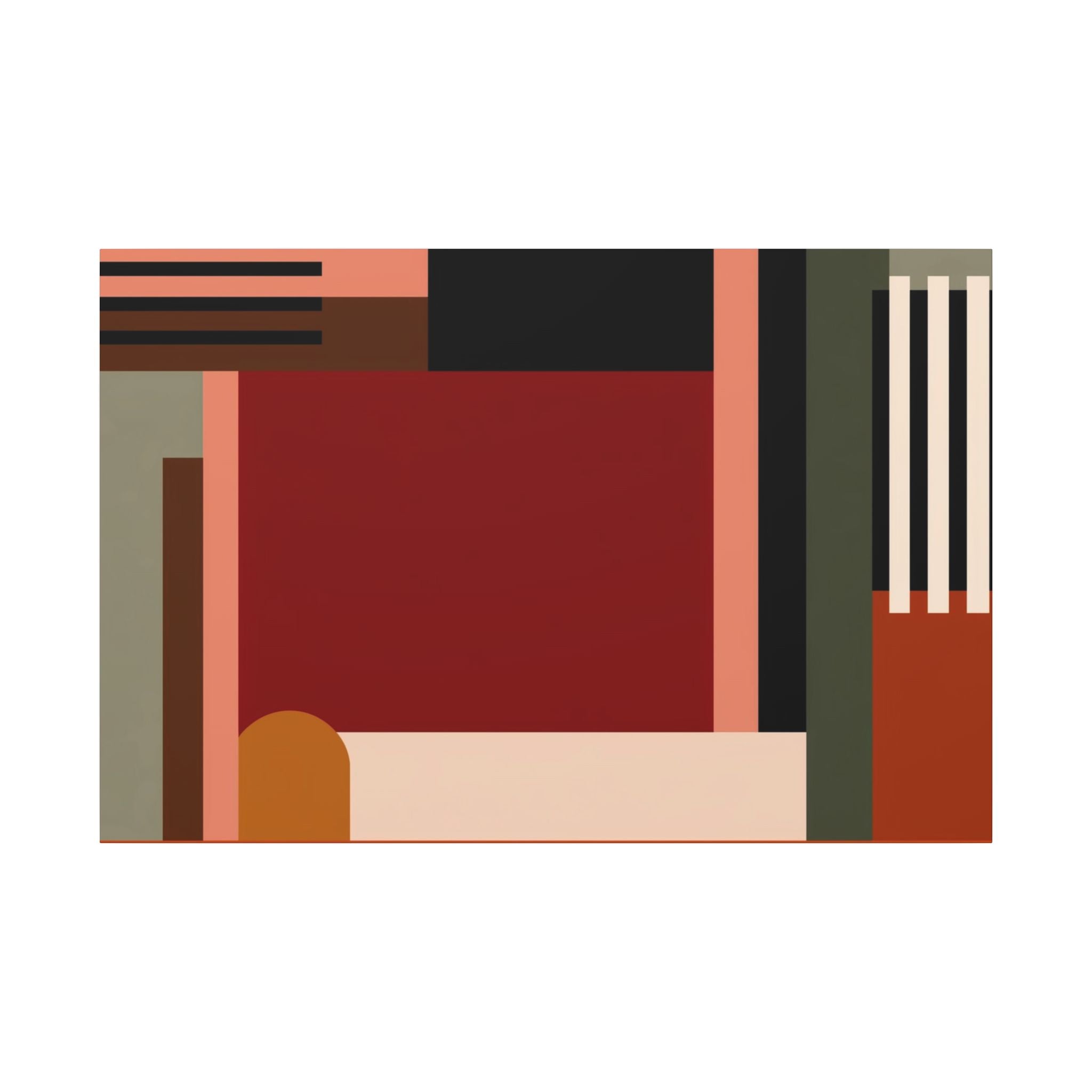 Geometric Harmony: Abstract Constructivist Design, Modern Color Palette, Minimalist Architectural Composition   |   Custom Orders Accepted